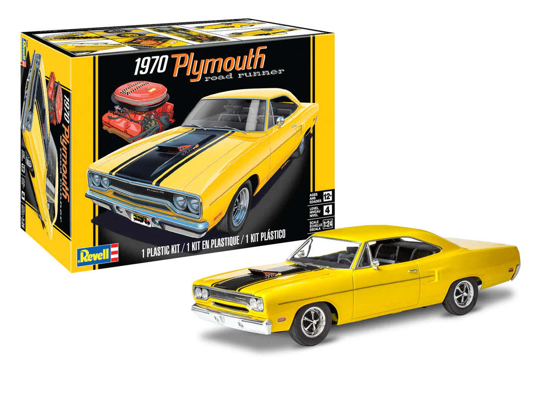 Second Chance: 1970 Plymouth Road Runner 1:24 Scale Model Kit - RMX14531 by Round2