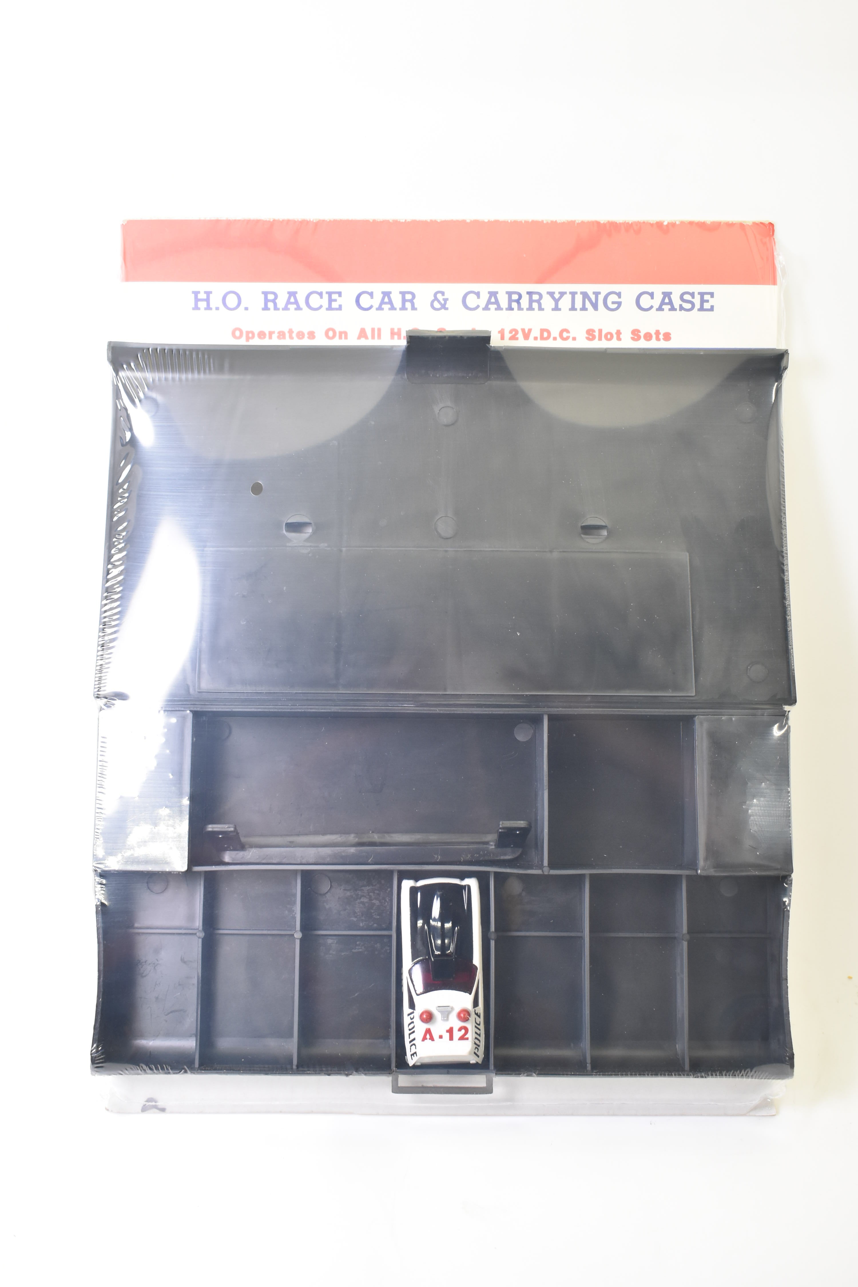 1972 Aurora AFX HO Slot Car BLACK PIT KIT Carry Case - Get a Free Car Now! | 1449 | Aurora AFX