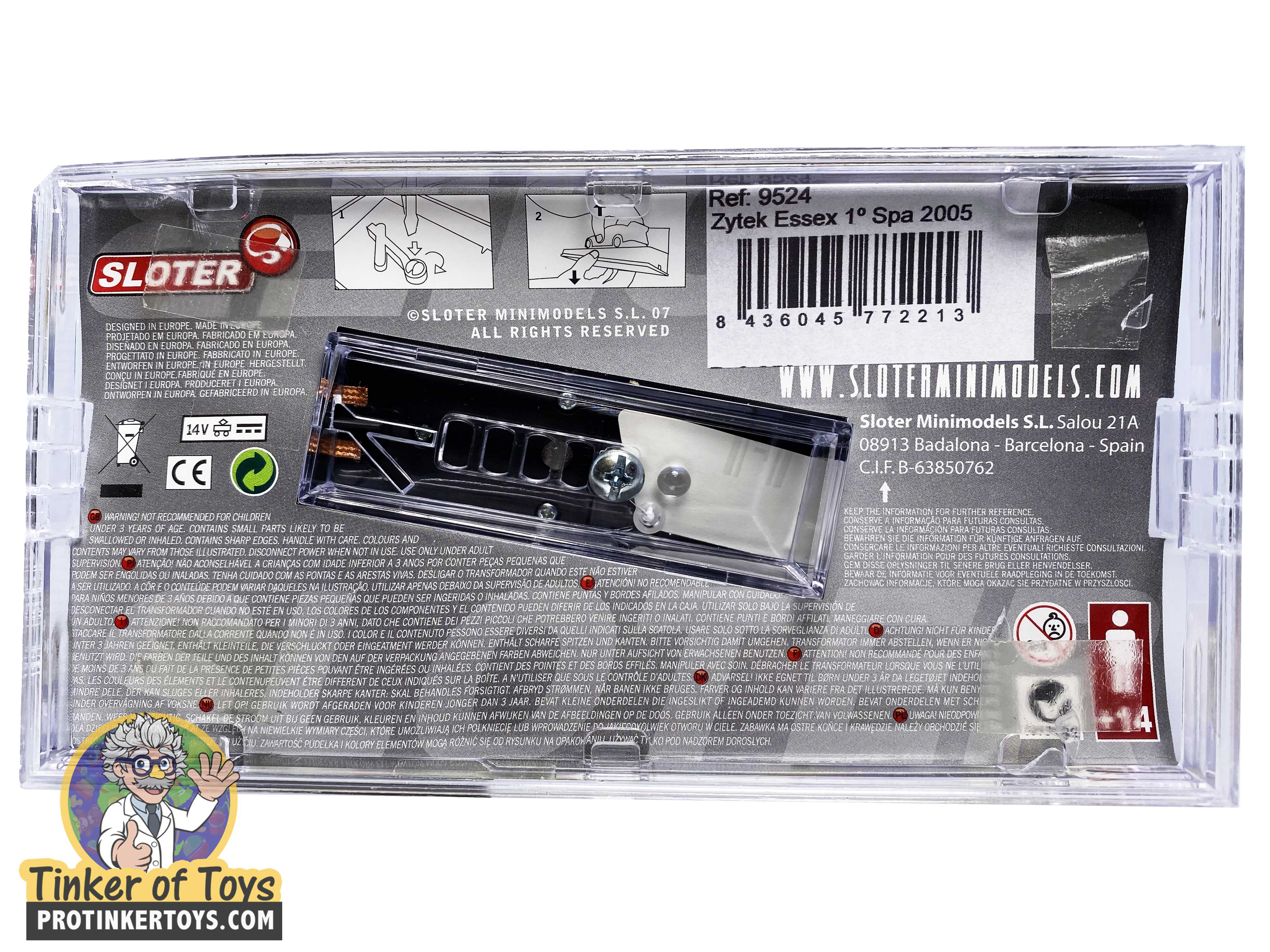 Zytek Essex 1° Spa 2005 Slot Car - Thrilling 1/32 Scale Racing!