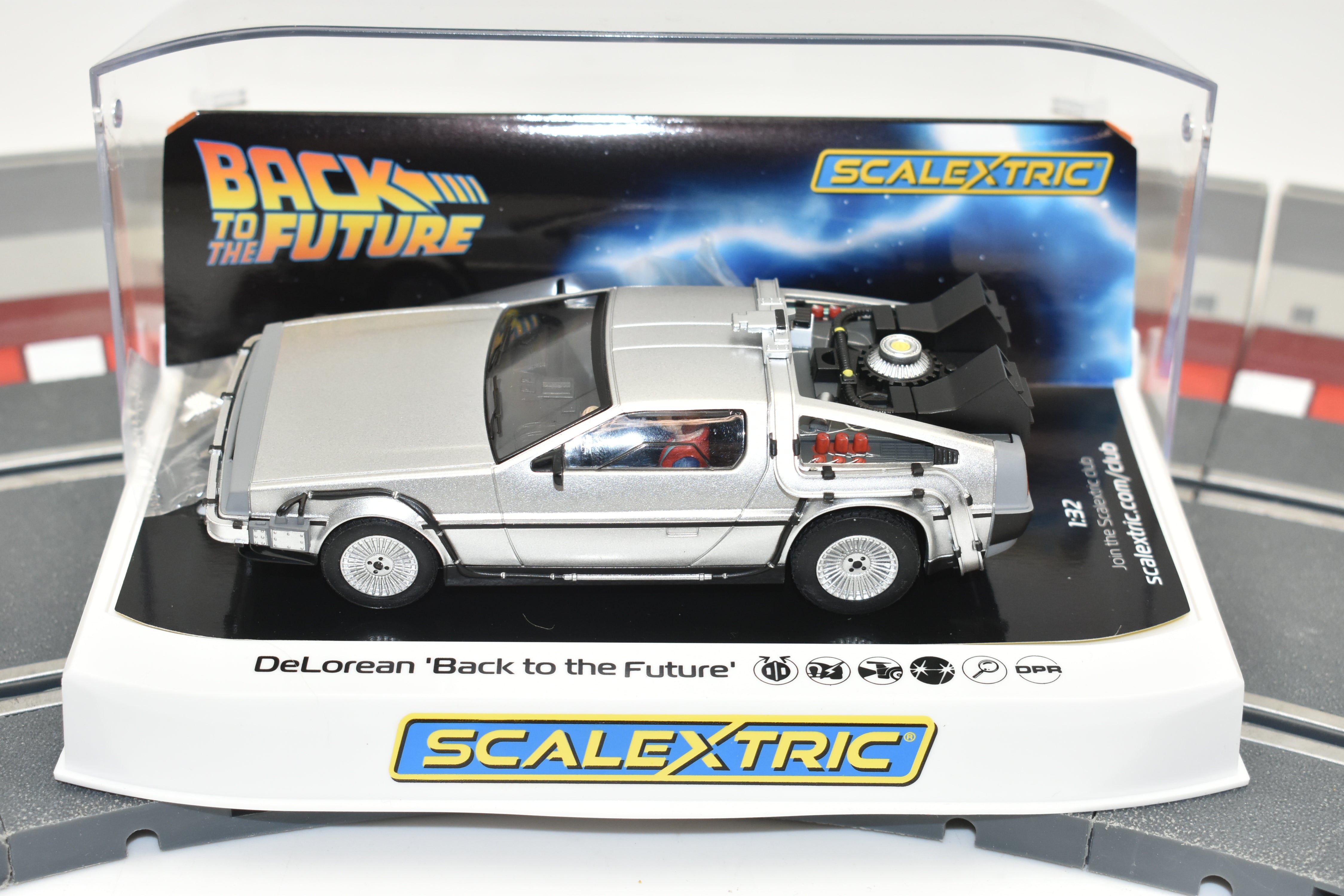Back to the Future DeLorean Scalextric Slot Car - C4117