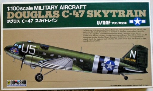 Second Chance Douglas C-47 Skytrain Military Aircraft: 1:100 Scale Collectible by Doyusha