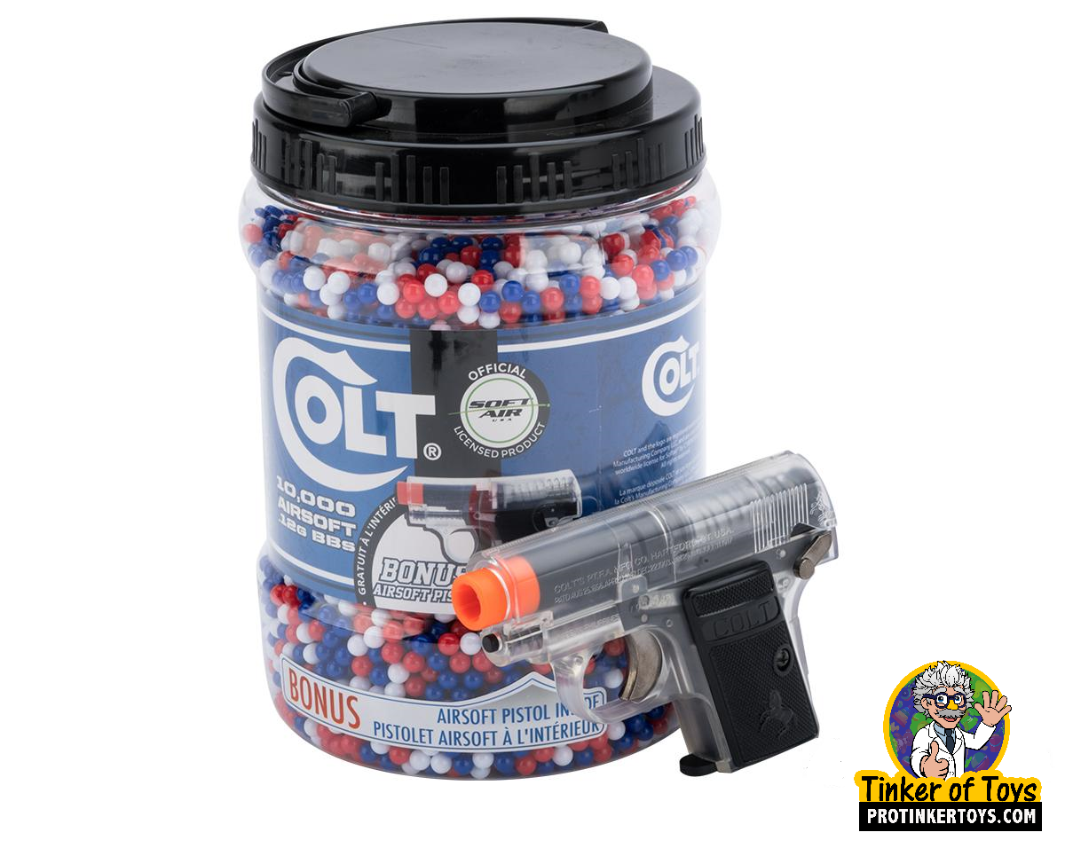 Get Your Colt .12g 10,000 Round Jar of BB's + Colt .25 Spring Pistol Now! | BB-18092 | Evike