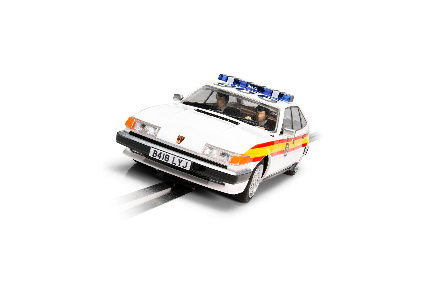 Rover SD1 Police Edition Slot Car - C4342 by Scalextric: Chase Crooks in Style!