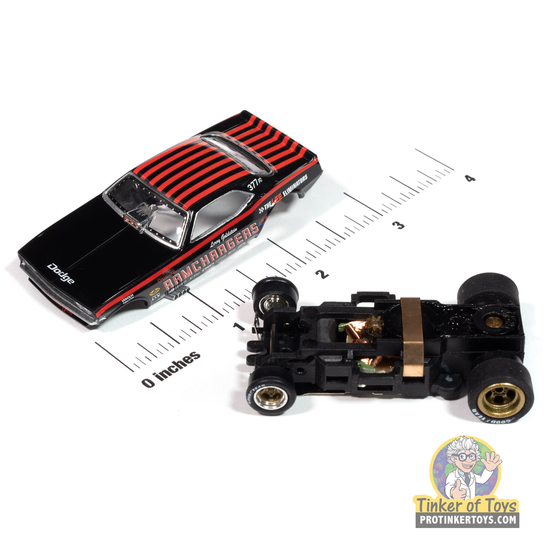 4Gear 1970 Dodge Challenger Ramcharger (Black) 4A - Auto World's Racing Gem | SC413