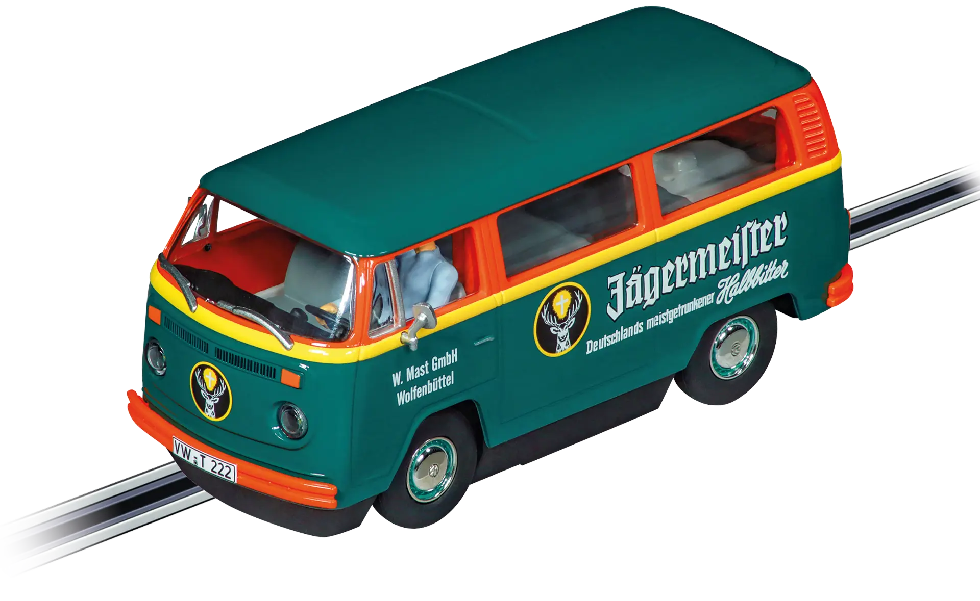 Carrera Evolution VW BUS T2b Jägermeister - Iconic Slot Car