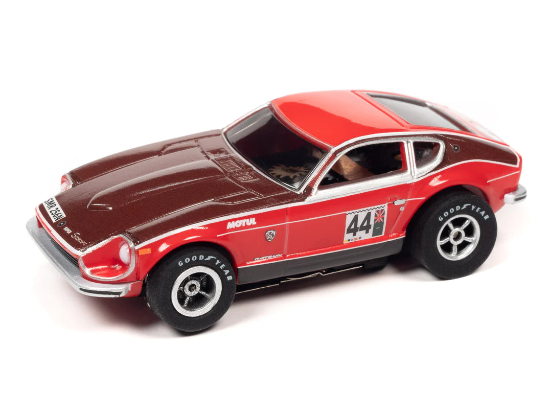 1973 Red Datsun 240z #44 - Exclusive Auto World Slot Car | CP7986