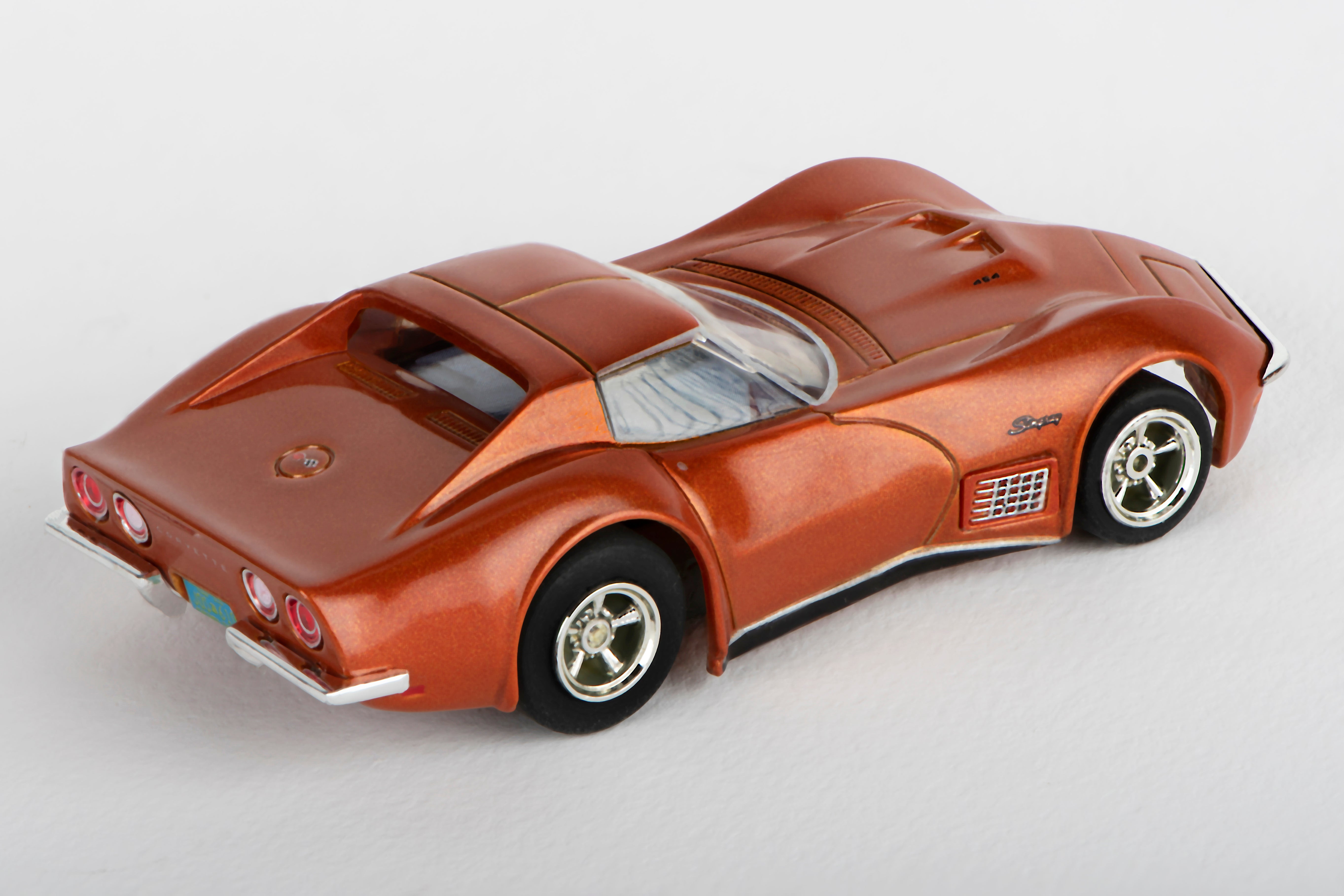 1971 Corvette 454 Ontario Orange Slot Car - AFX/Racemasters 22047: Unleash the Racing Thrill!