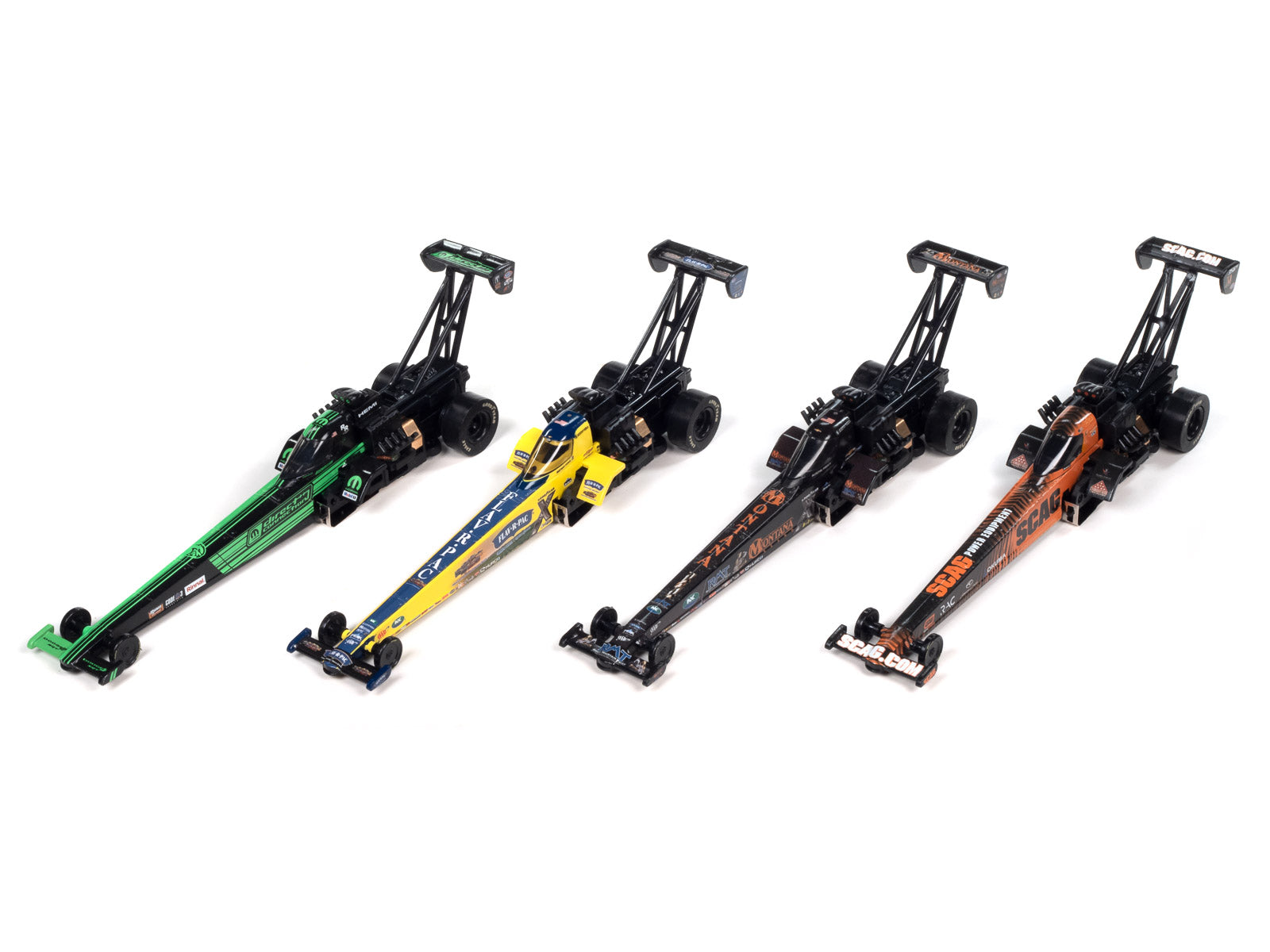 Auto World 4Gear NHRA Top Fuel Dragsters Slot Cars - SC398