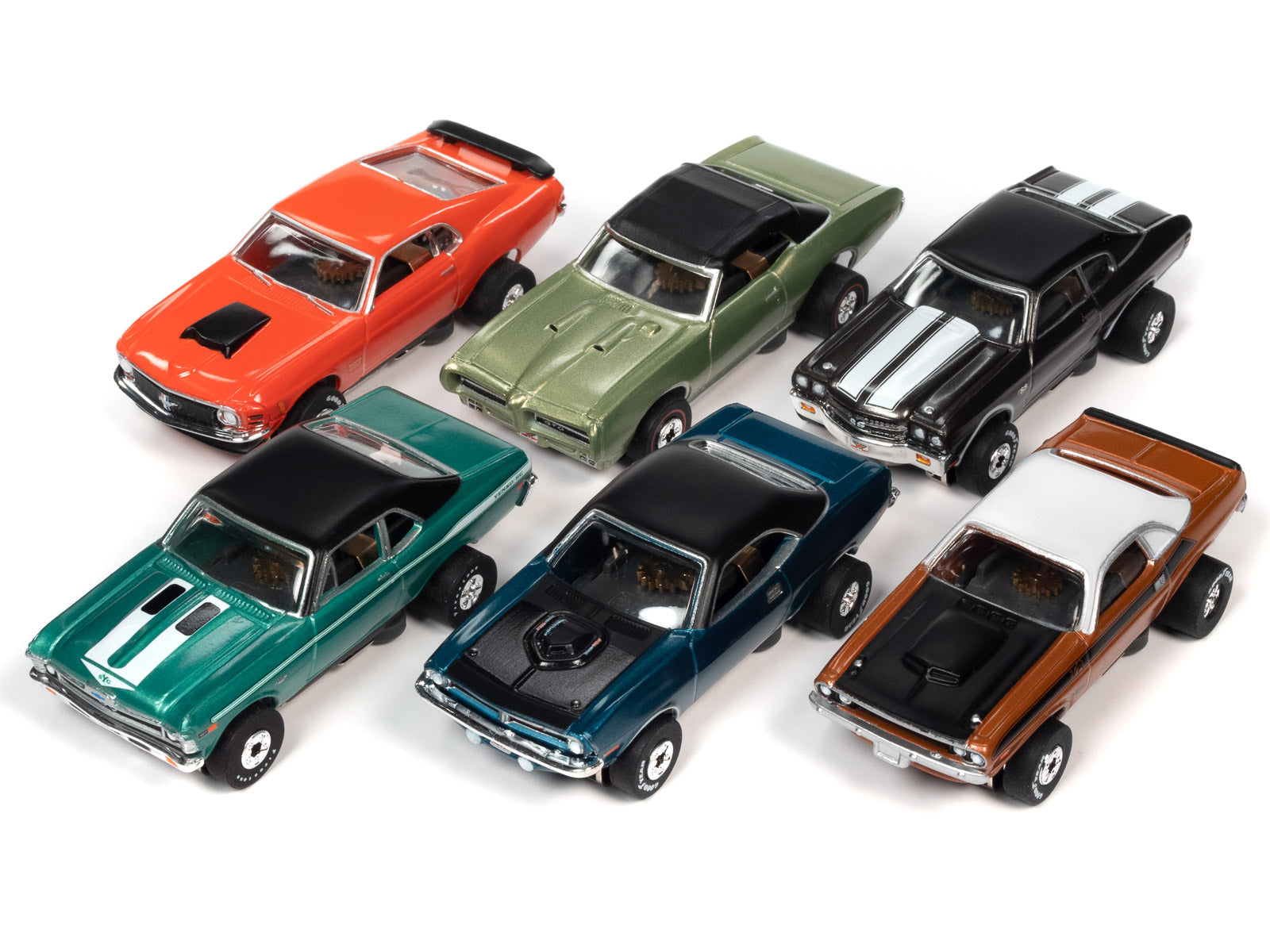 Auto World's Thunderjet Release 1 Slot Car Set - OK Used Cars SC377: A Racing Sensation!