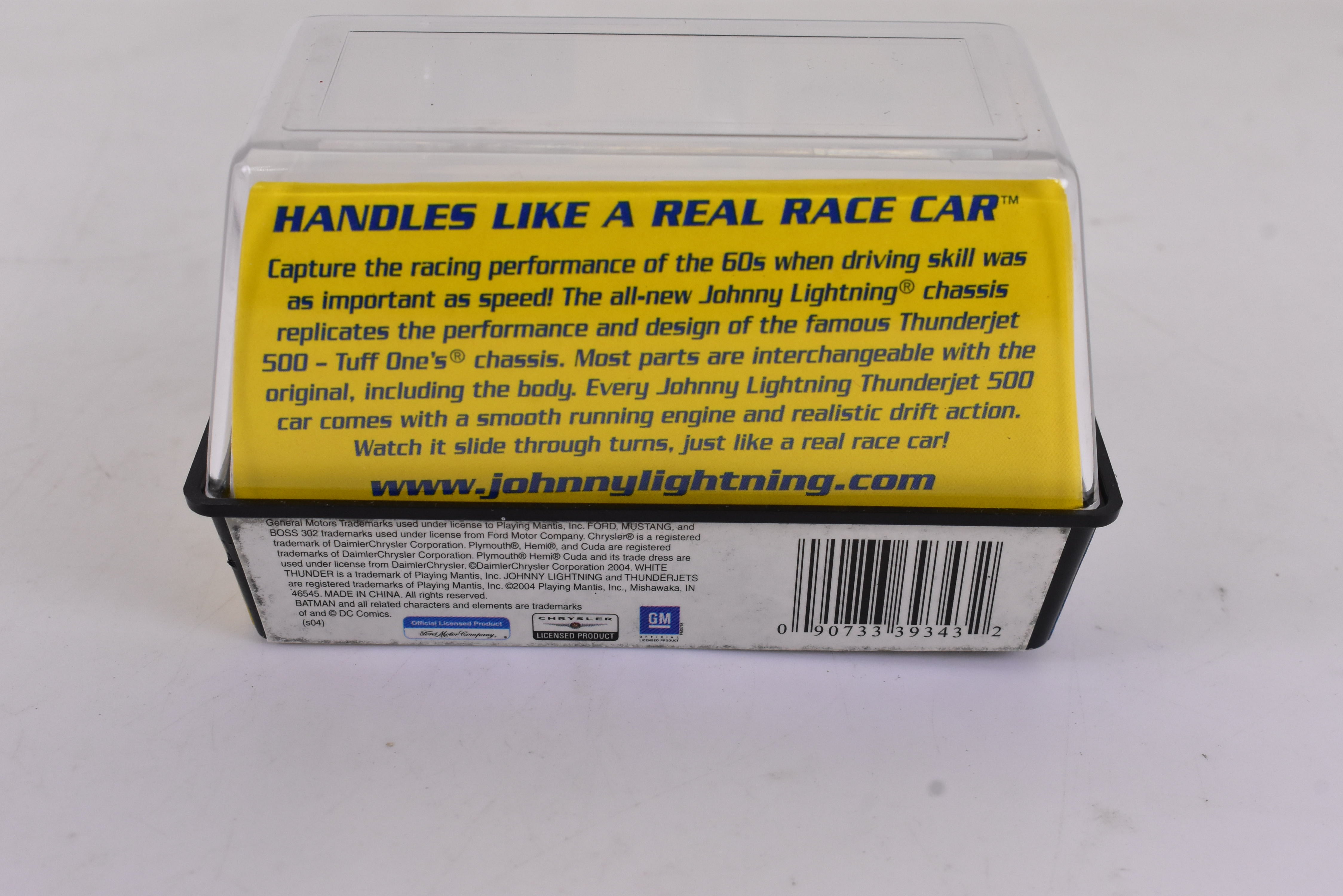 Unleash the Speed: 1970 Ford Mustang Boss 302 Yellow ThunderJet 500 Ho Scale Racer by Auto World