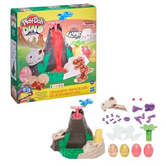 Play-Doh Slime Dino Crew - Lava Bones Island Playset with HydroGlitz Compound | 00732 - Unleash Your Dino Adventure!