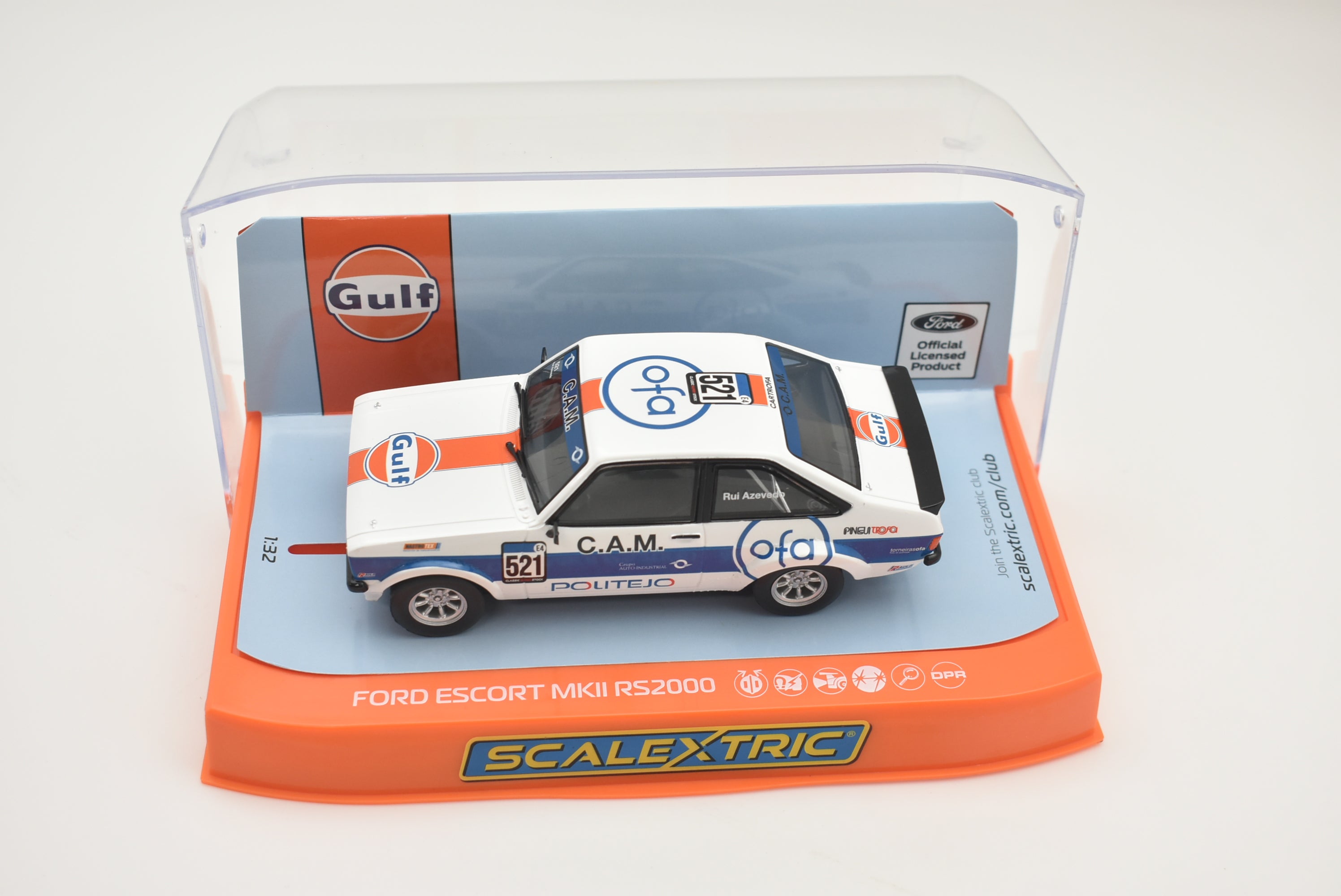 Ford Escort MK2 RS2000 Gulf Edition C4150 by Scalextric - A Racing Icon!