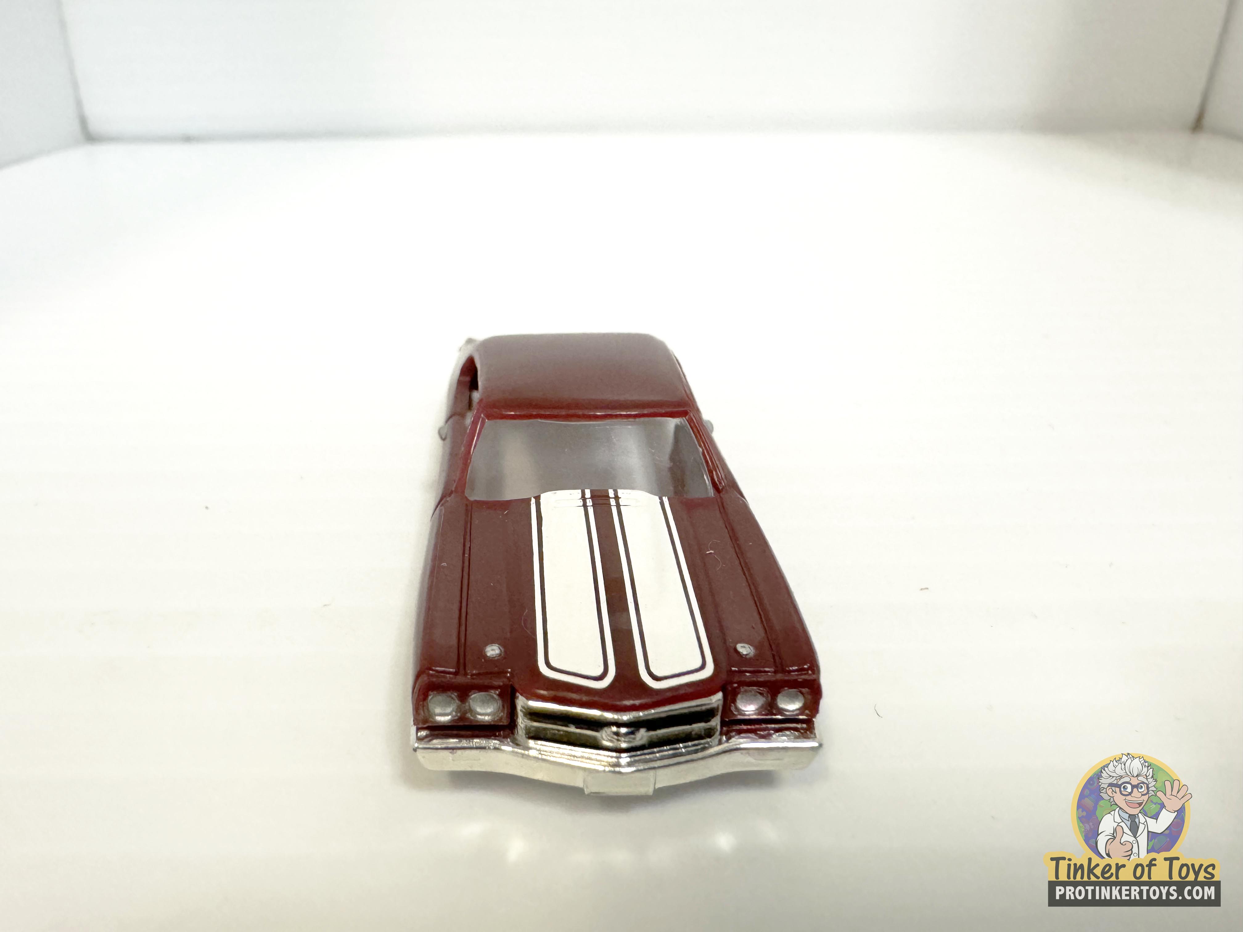 1970 Chevelle SS Maroon with White Stripes - A Stunning Slot Car by Model Motoring