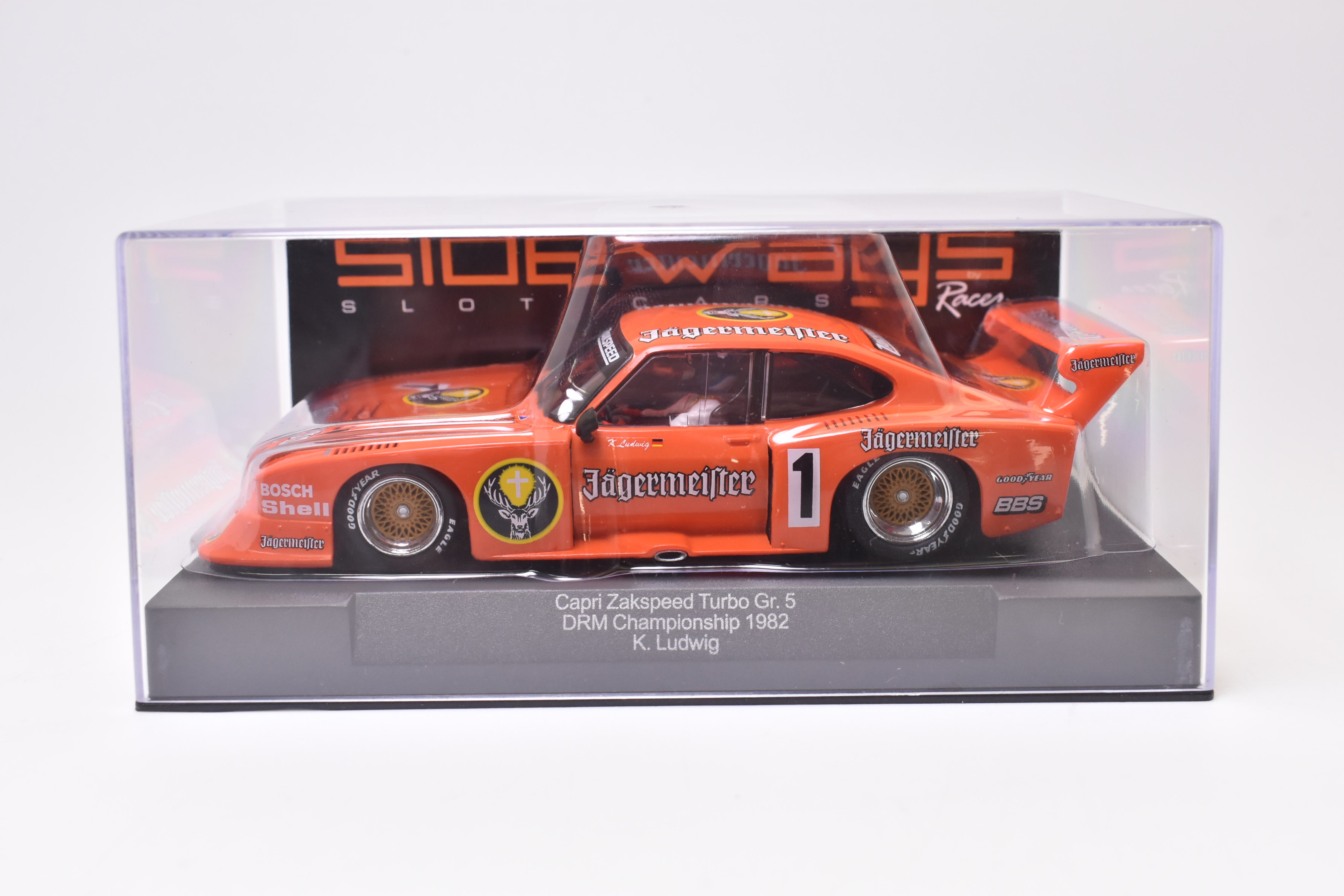 Thrilling Jaegermeister Capri Zakspeed Gr.5 DRM 1982 1:32 Slot Car - SW29 Sideways