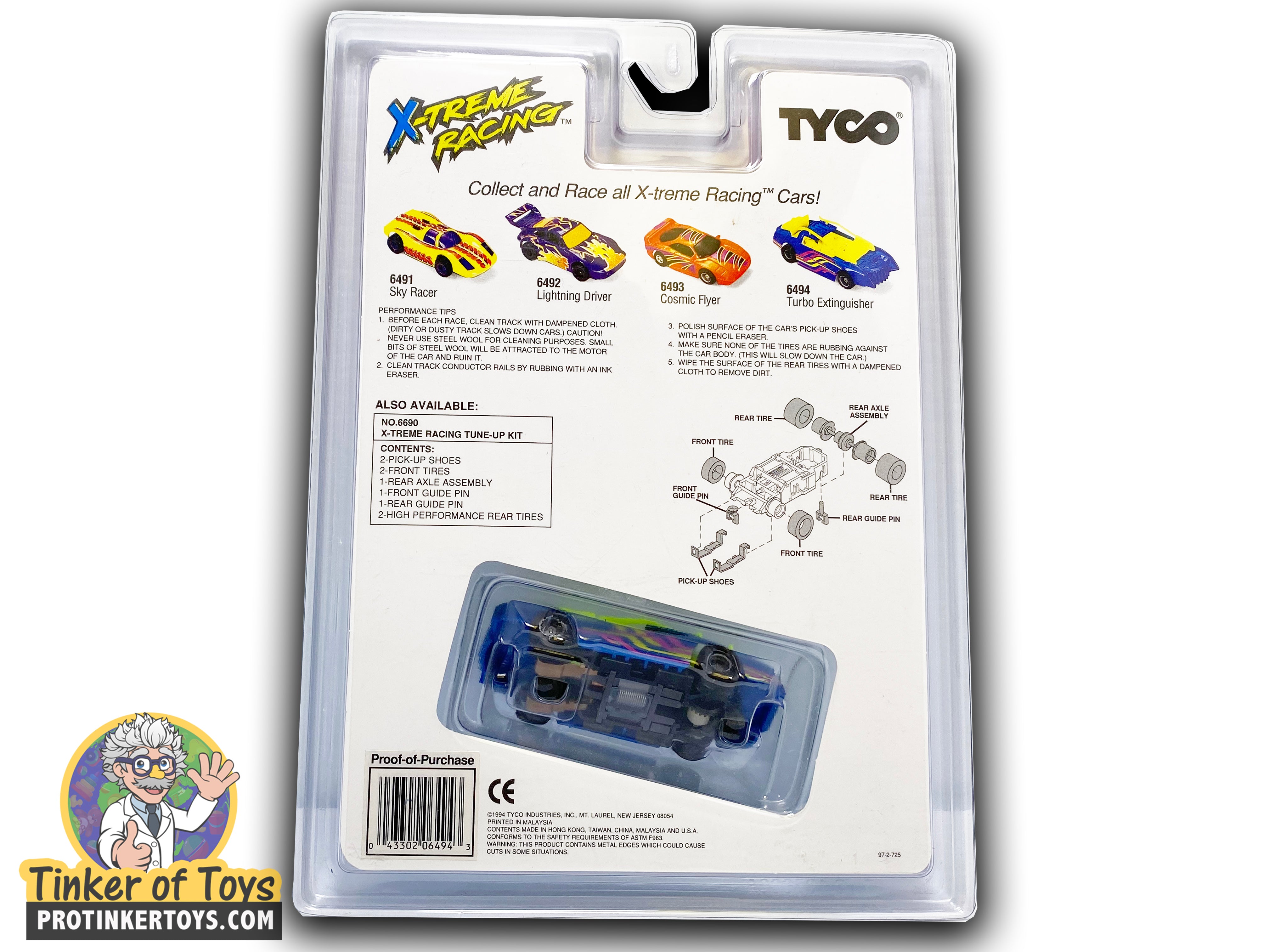 Tyco Turbo Extinguisher X-Treme Racing - The Ultimate Slot Car Thrill! | 6494