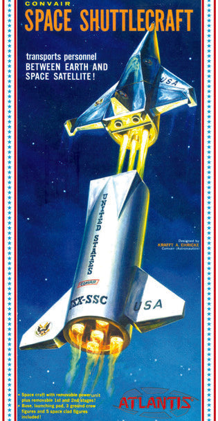 Exciting Convair Space Shuttlecraft Plastic Model Kit - ALM1828 by Atlantis Model Co.
