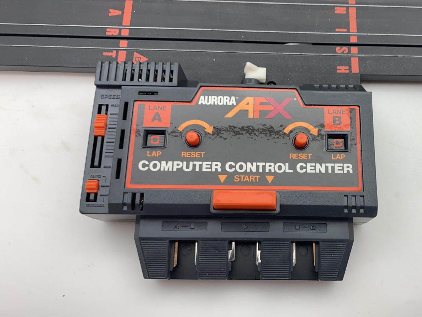 Aurora Tomy AFX Vintage Computer Control Center w/ Flag - 8639 - Enhance Your Slot Car Racing!