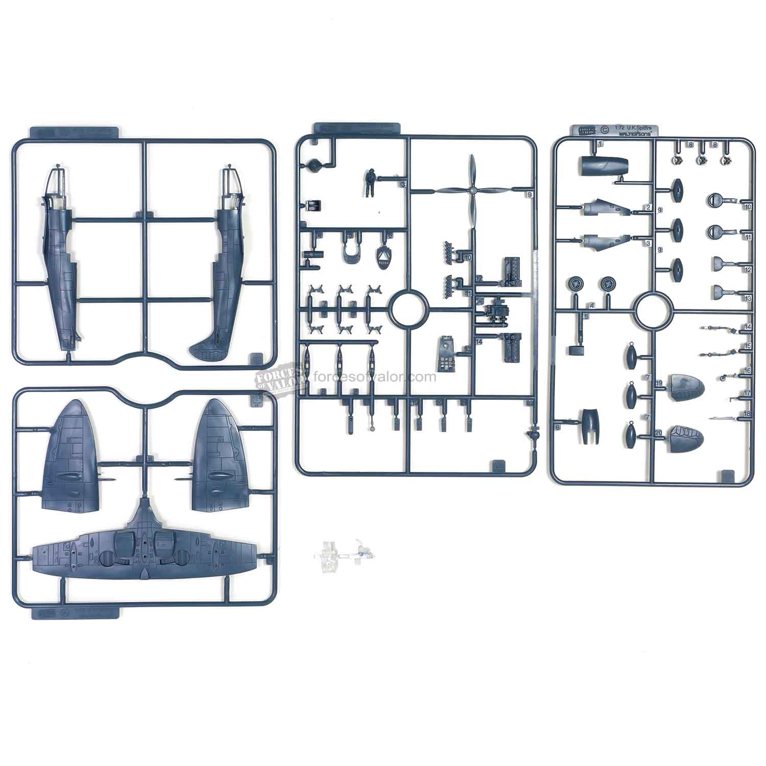 Awesome U.K Spitfire MK IX 1942 British Air Defence Model Kit 1:72 - Waltersons 873009A