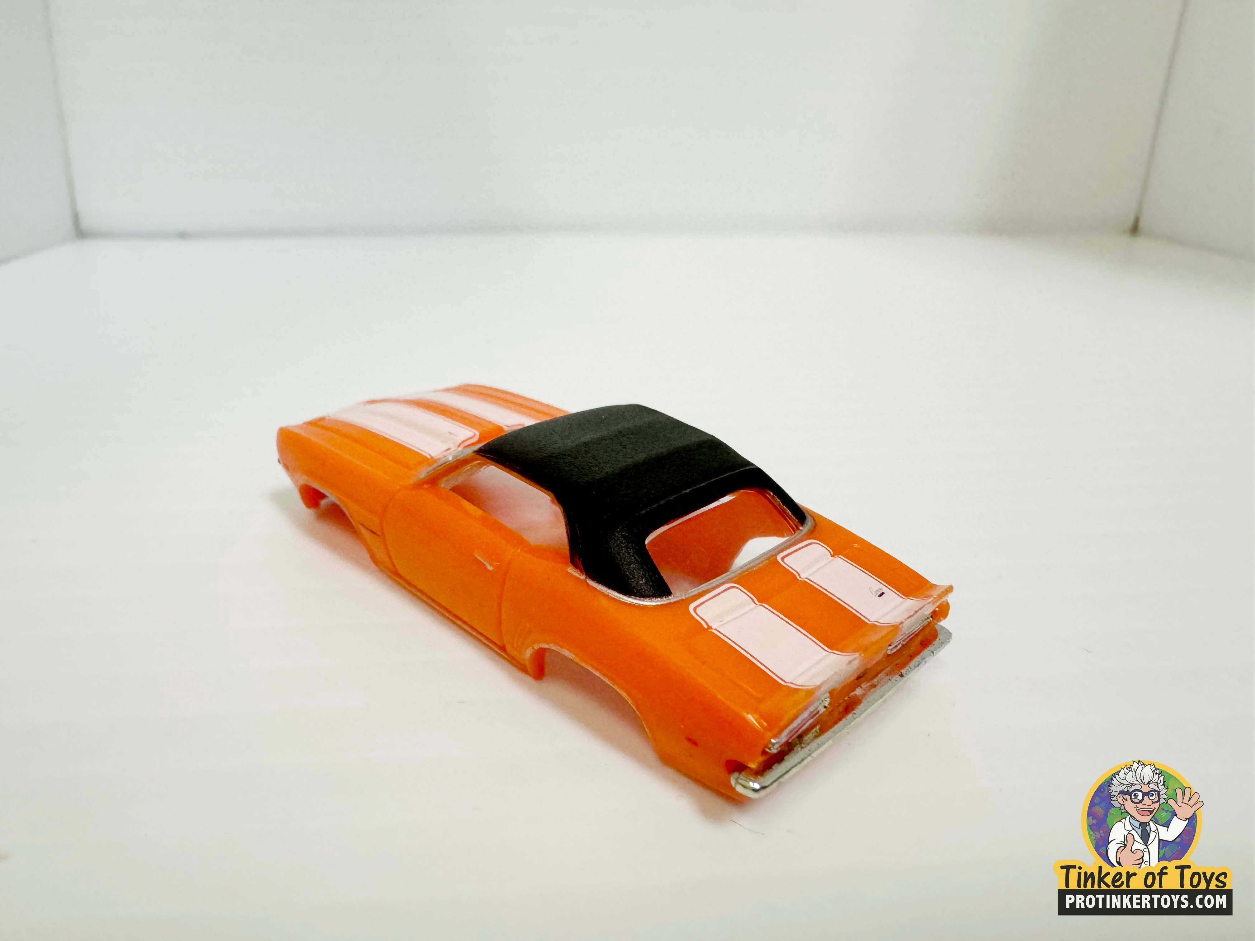 1969 Camaro RS Convertible with Orange and White Stripes - Model Motoring's Classic Slot Car
