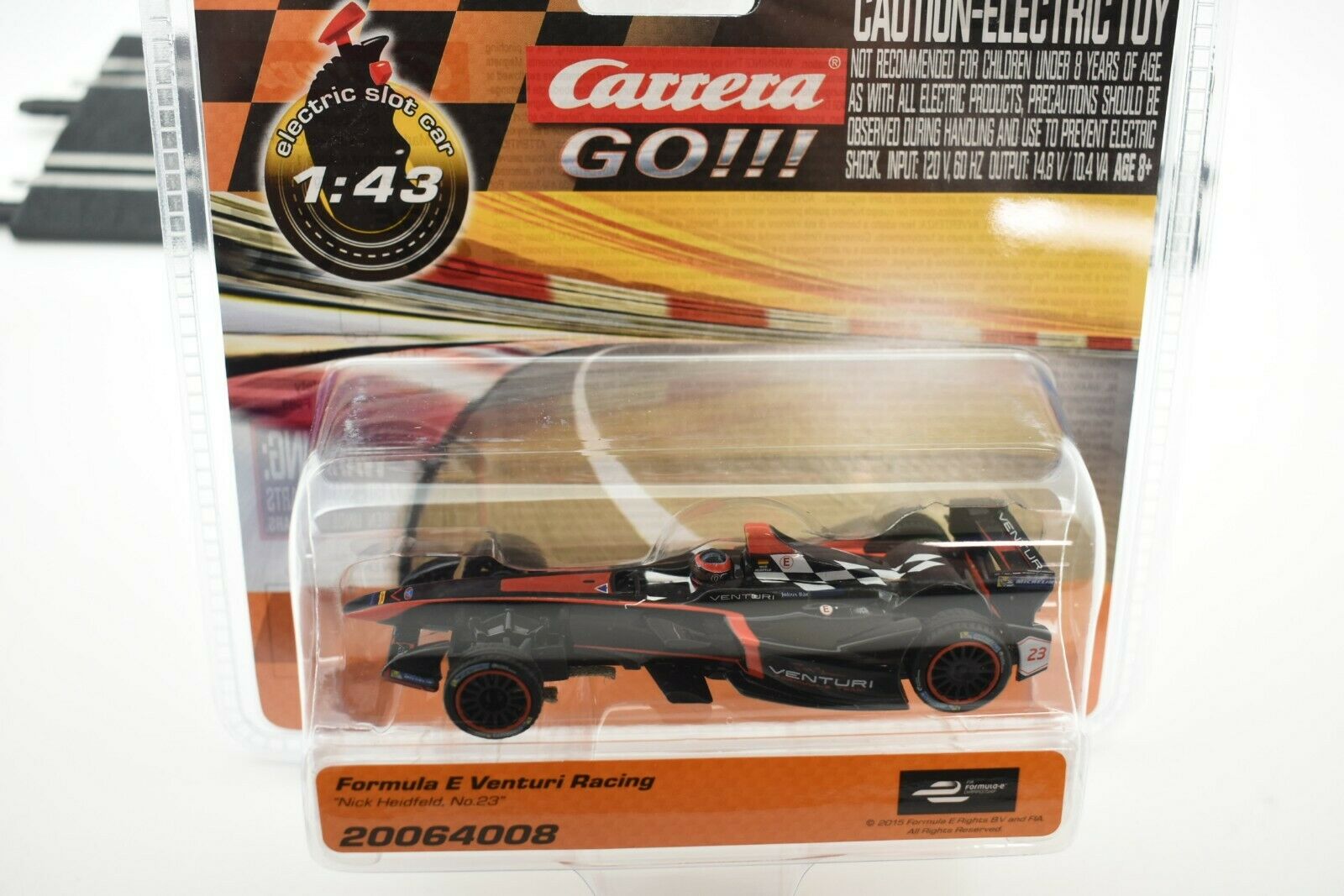 Don't Miss! Formula E Venturi Racing 'Nick Heidfeld No. 23' Carrera Go Slot Car 20064008