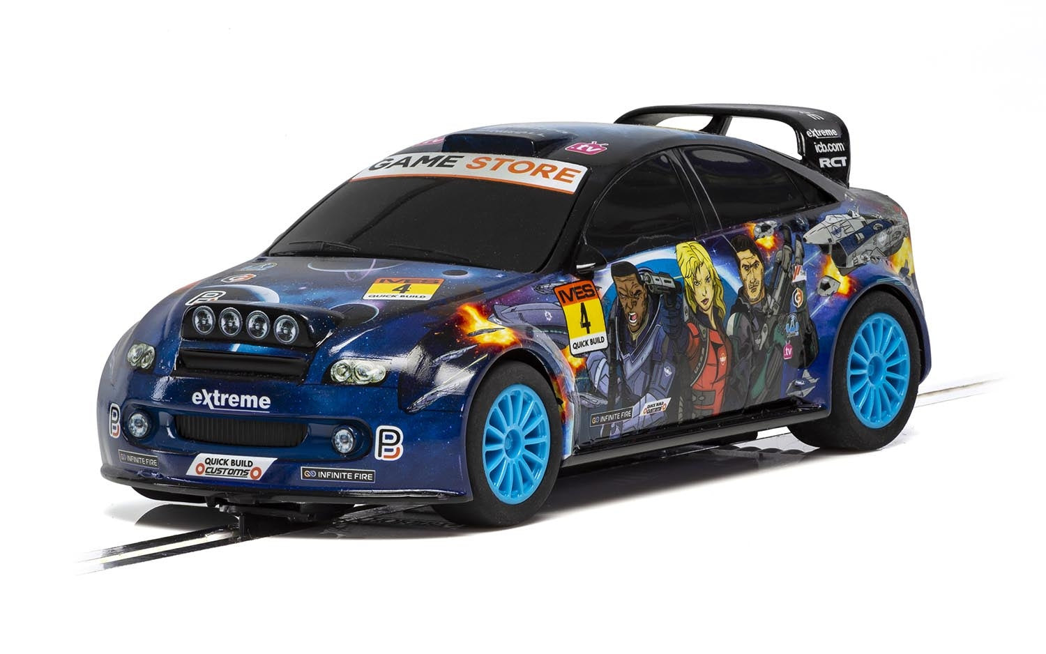 Scalextric 1/32 Team Rally Space Anime Slot Car - C3962