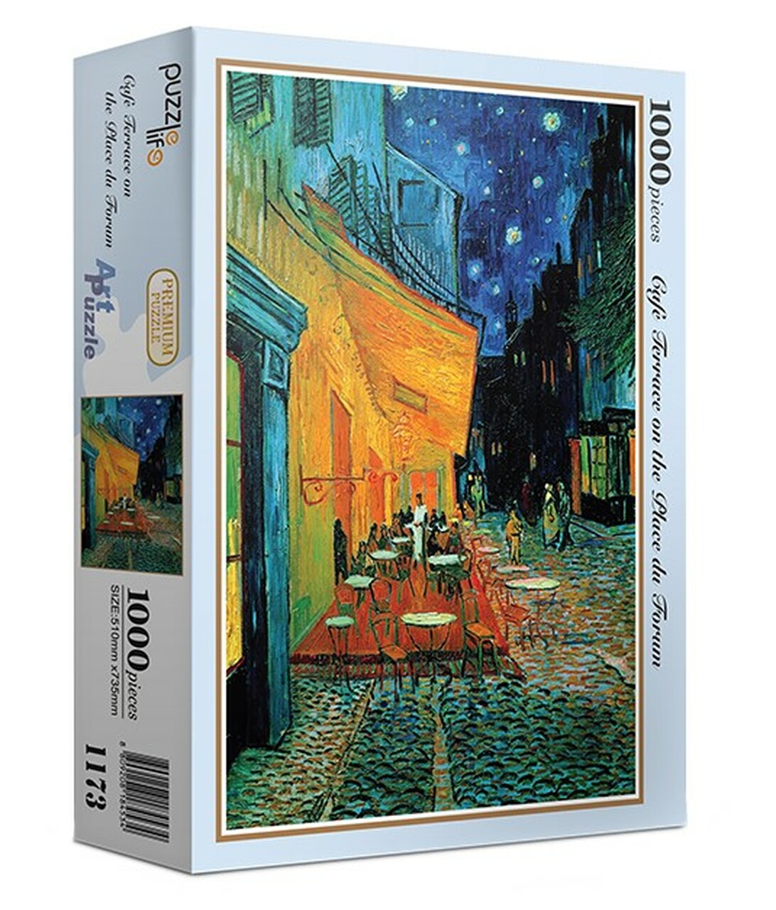 Cafe Terrace at Night 1000-Piece Puzzle by PuzzleLife - PLF1173
