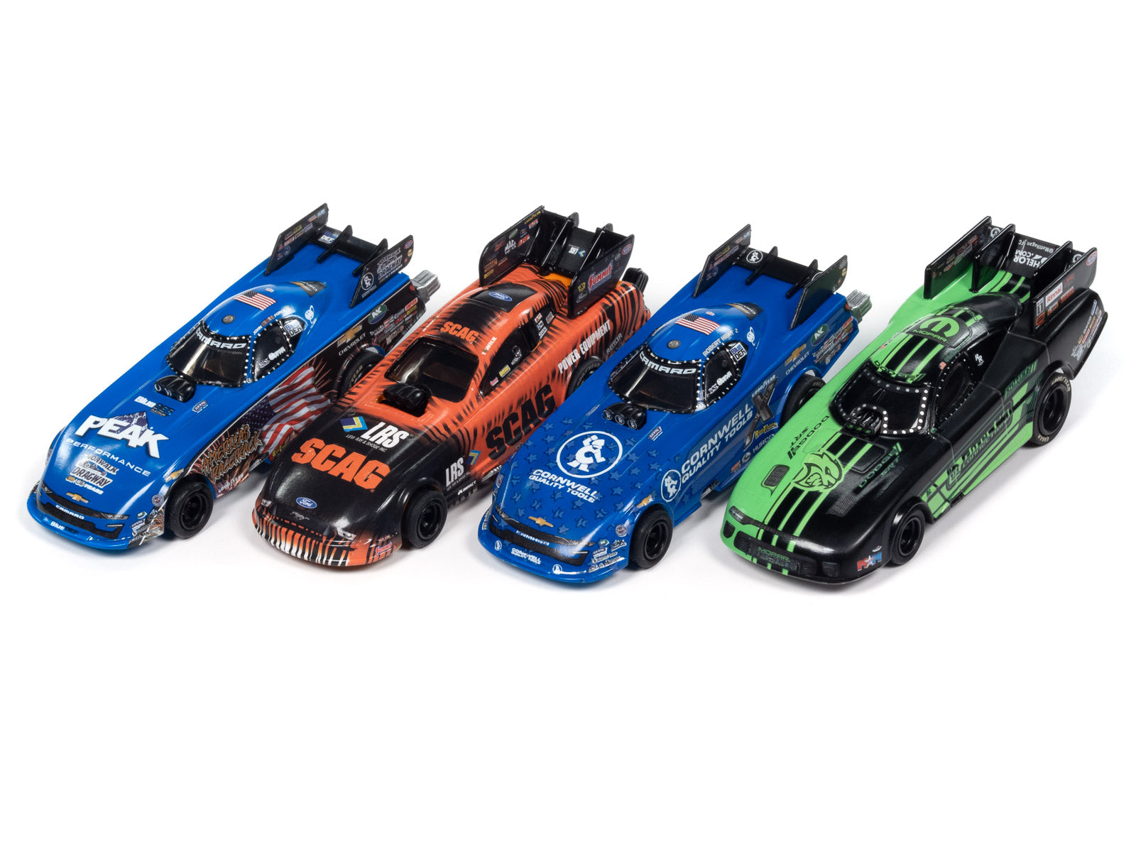 Don't Miss Out! 2024 4Gear Release 1 NHRA Funny Cars Set (All 4) by Auto World - SC405