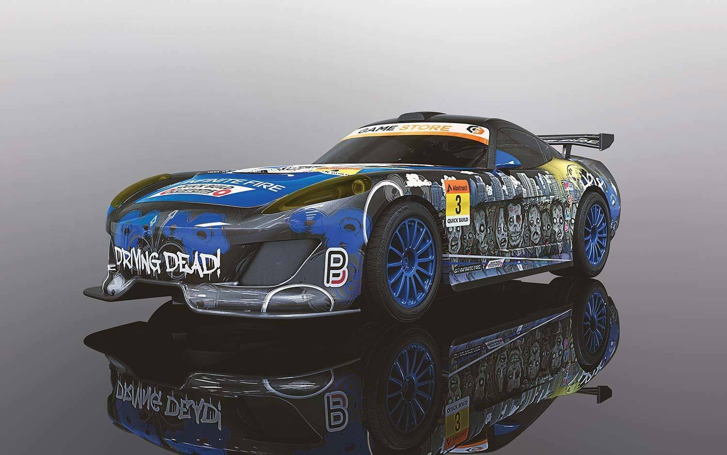 Team GT Zombie Comic Book Slot Car - C3959 by Scalextric
