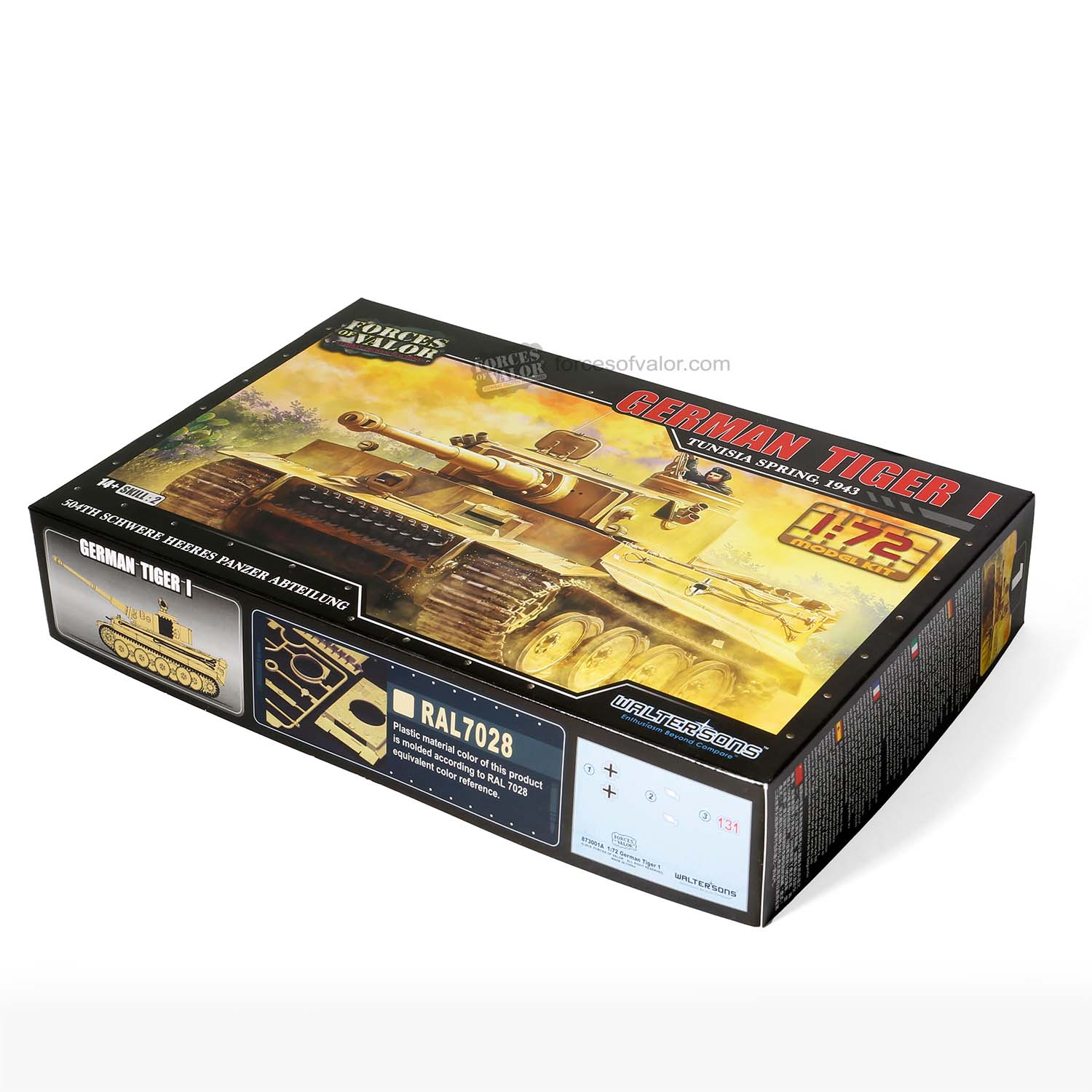 Unleash the Power of German Tiger I! Tunisia Spring 1943 1:72 Scale by Waltersons - 873001A