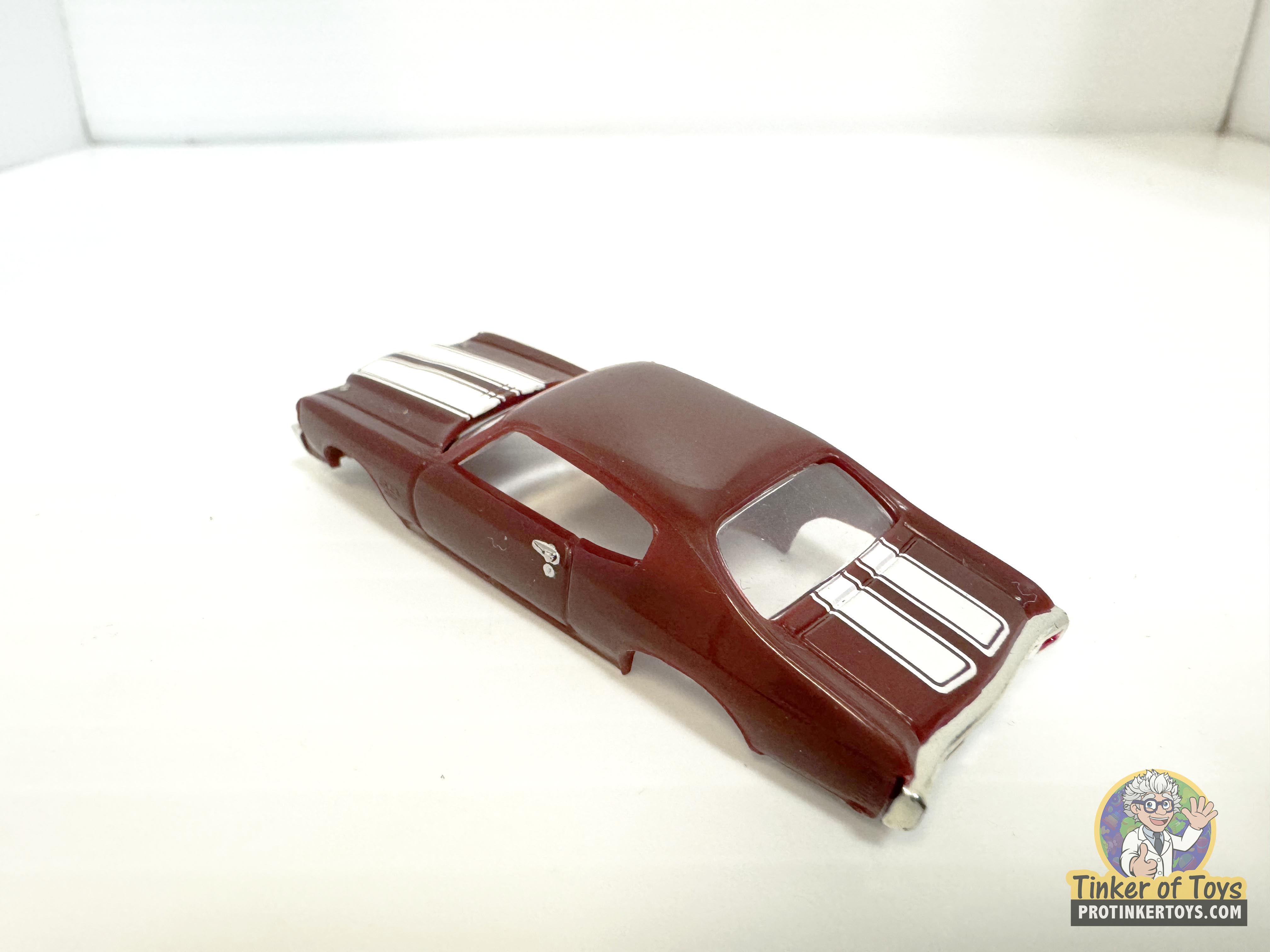 1970 Chevelle SS Maroon with White Stripes - A Stunning Slot Car by Model Motoring