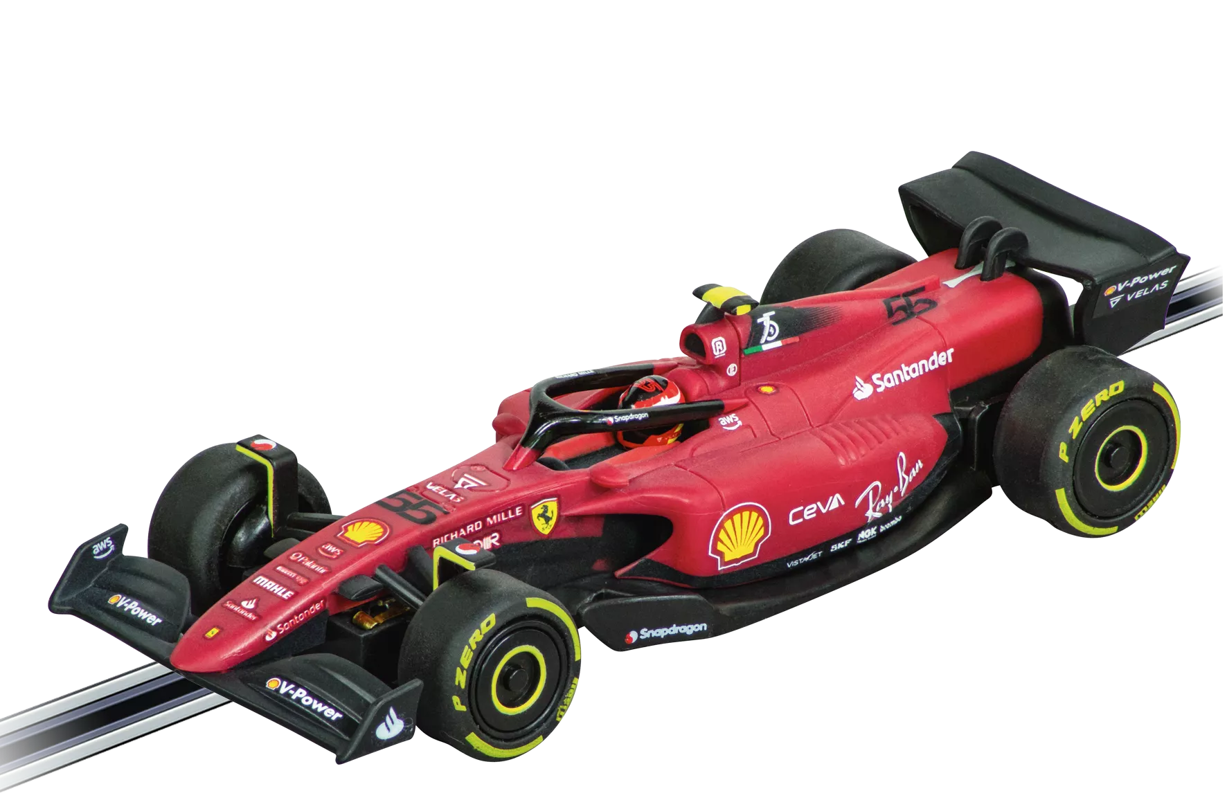 Ferrari F1-75 Sainz, No.55 - The Thrilling Carrera Slot Car!