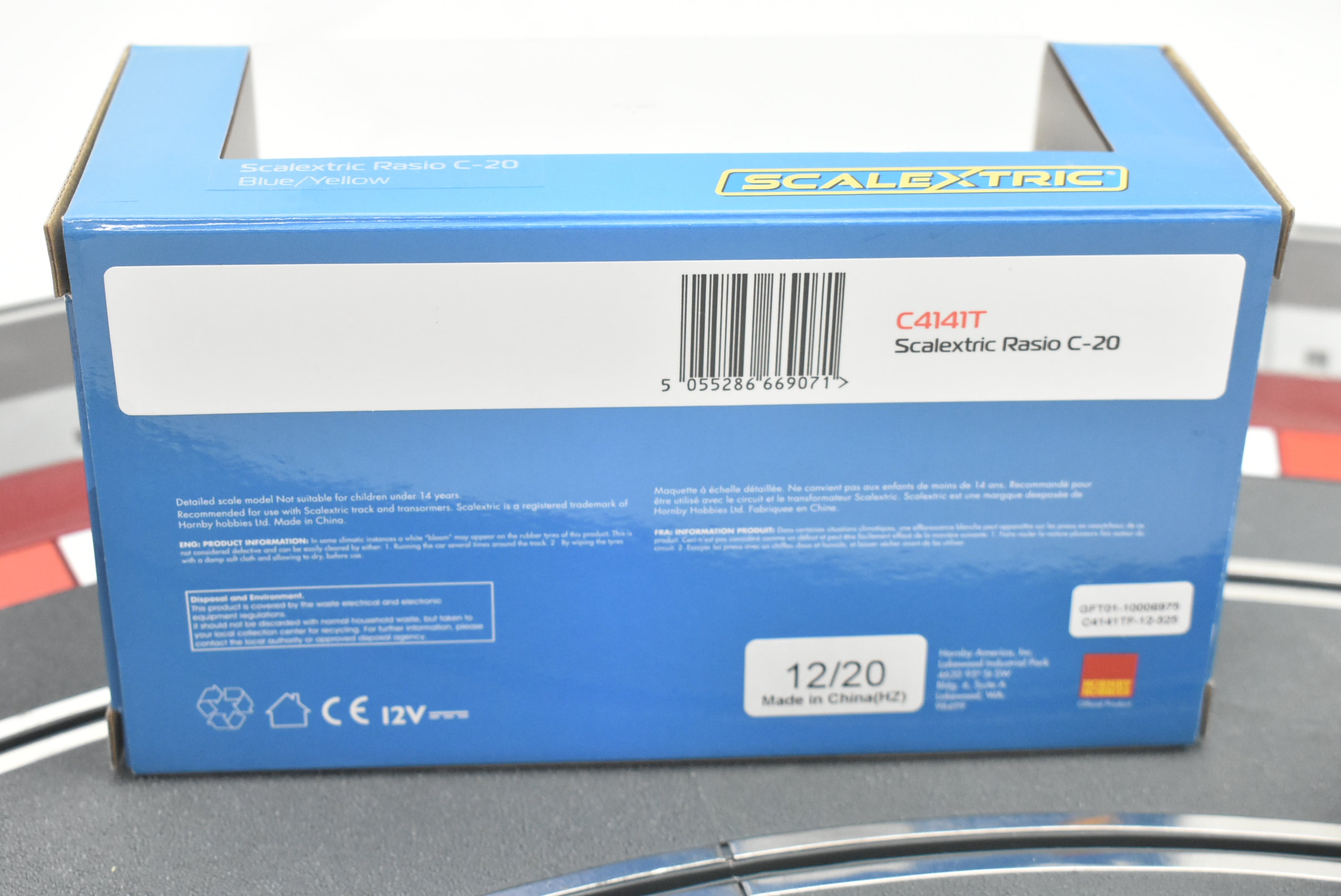 Scalextric Rasio C-20 Metallic Blue - Race-Ready Slot Car! C4141T