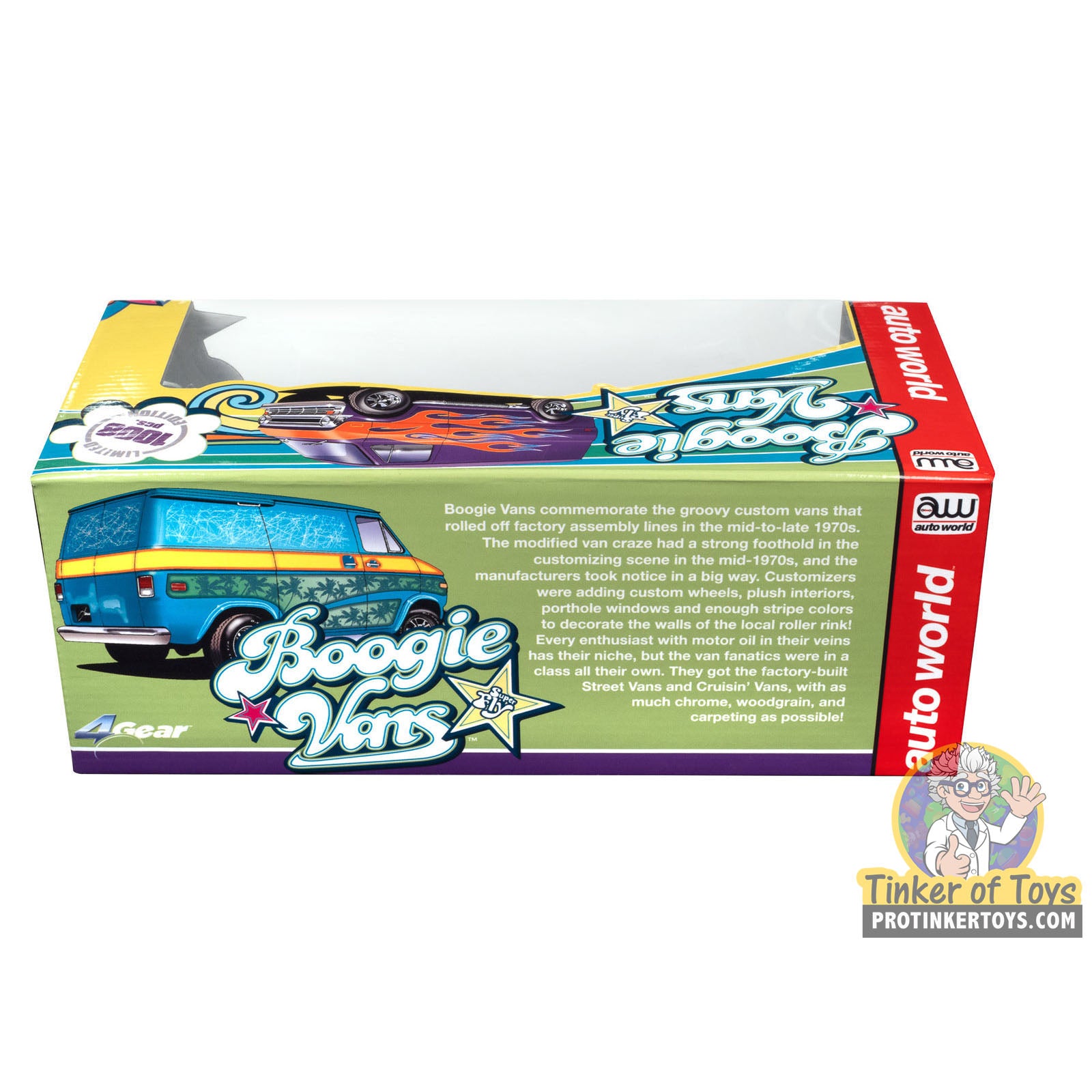 AW Exclusive 4Gear 1973 Dodge Van 3 - Car Set | SCM165 by Auto World