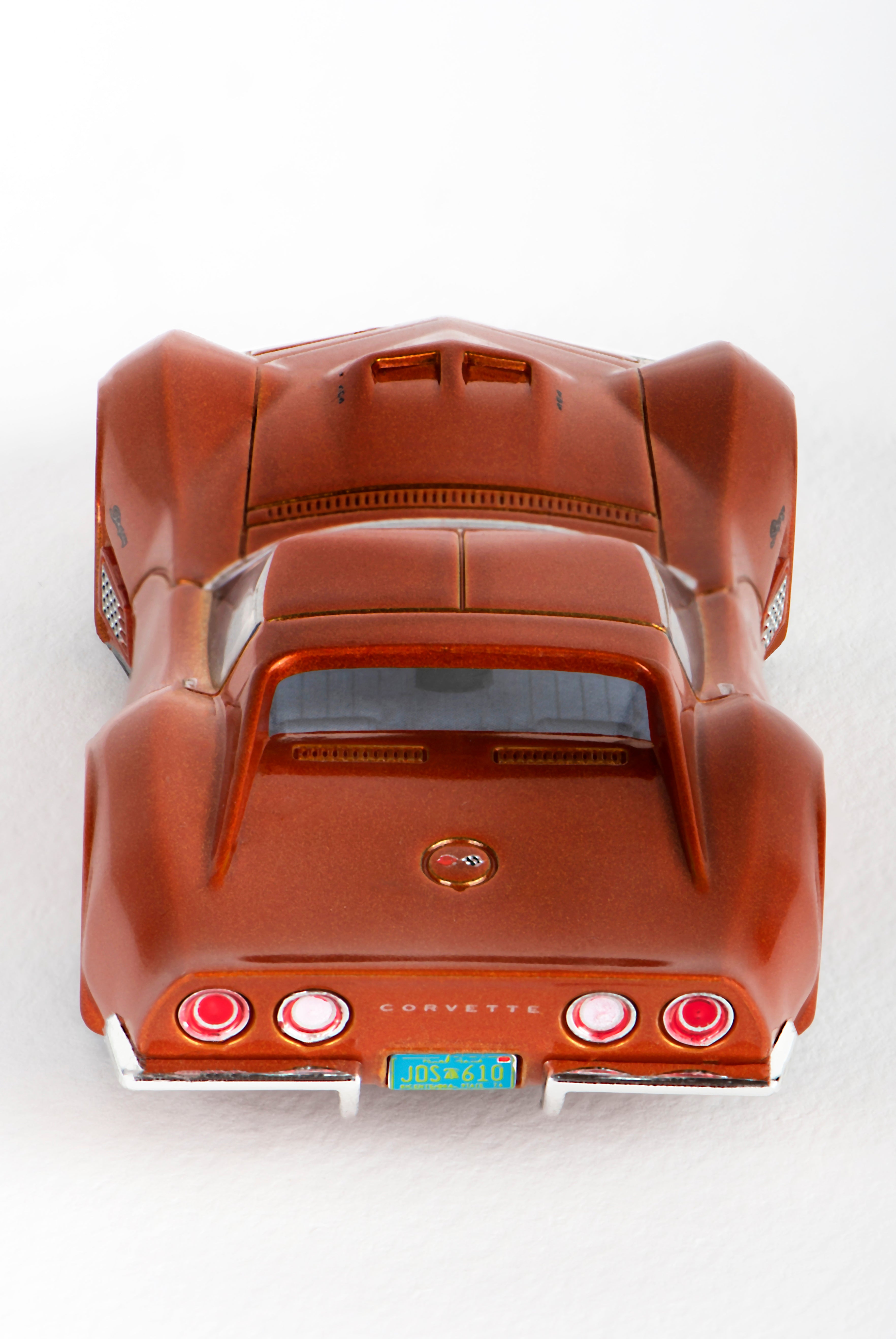 1971 Corvette 454 Ontario Orange Slot Car - AFX/Racemasters 22047: Unleash the Racing Thrill!
