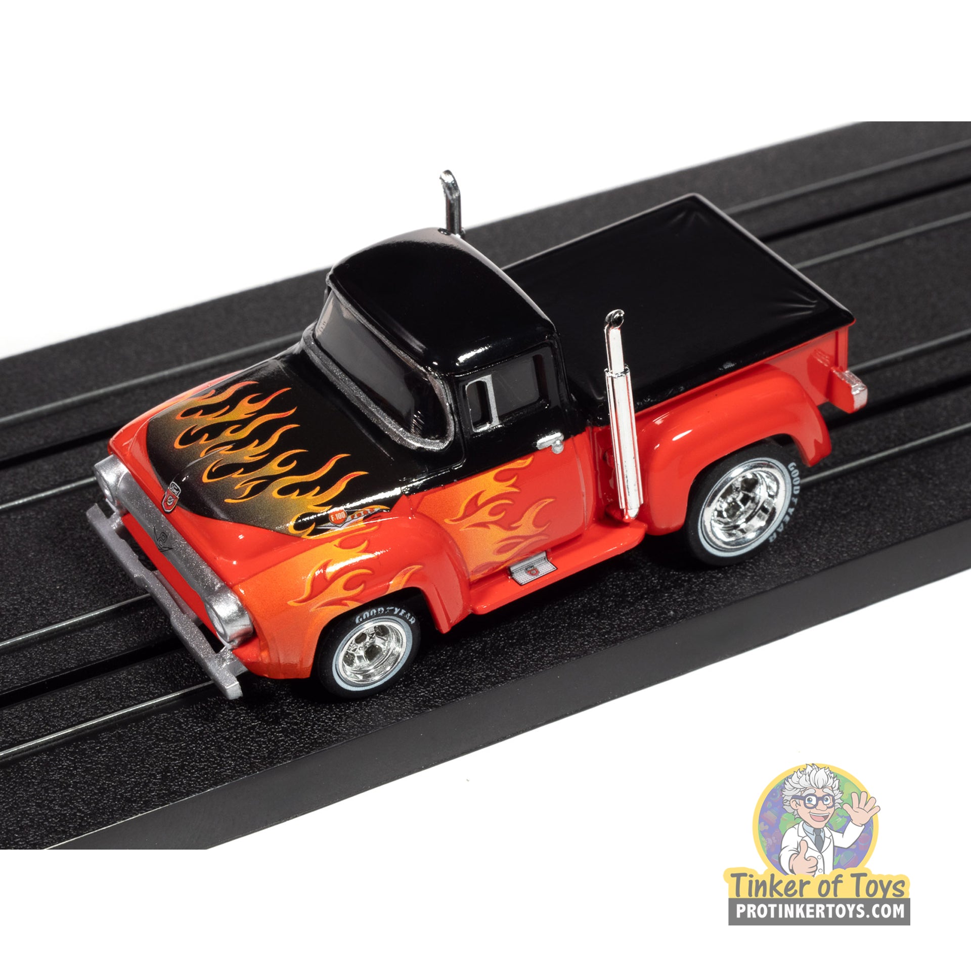 Gorgeous Red 1956 Ford F100 Pickup by Auto World - 4Gear SC413!