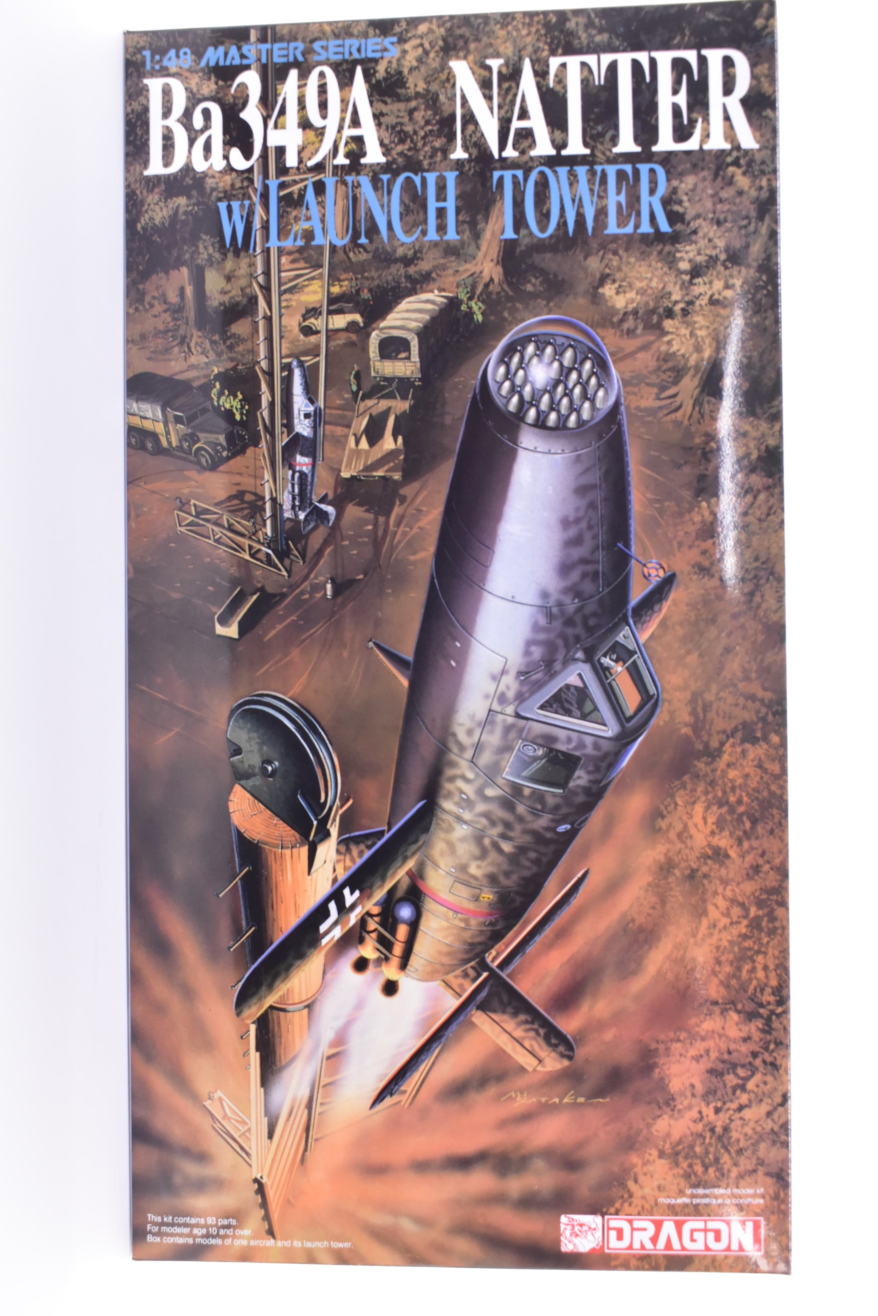 Masterpiece Ba349A Natter with Launch Tower - 1/48 Scale from Dragon DML Model Co. - Must - Have for Model Enthusiasts!