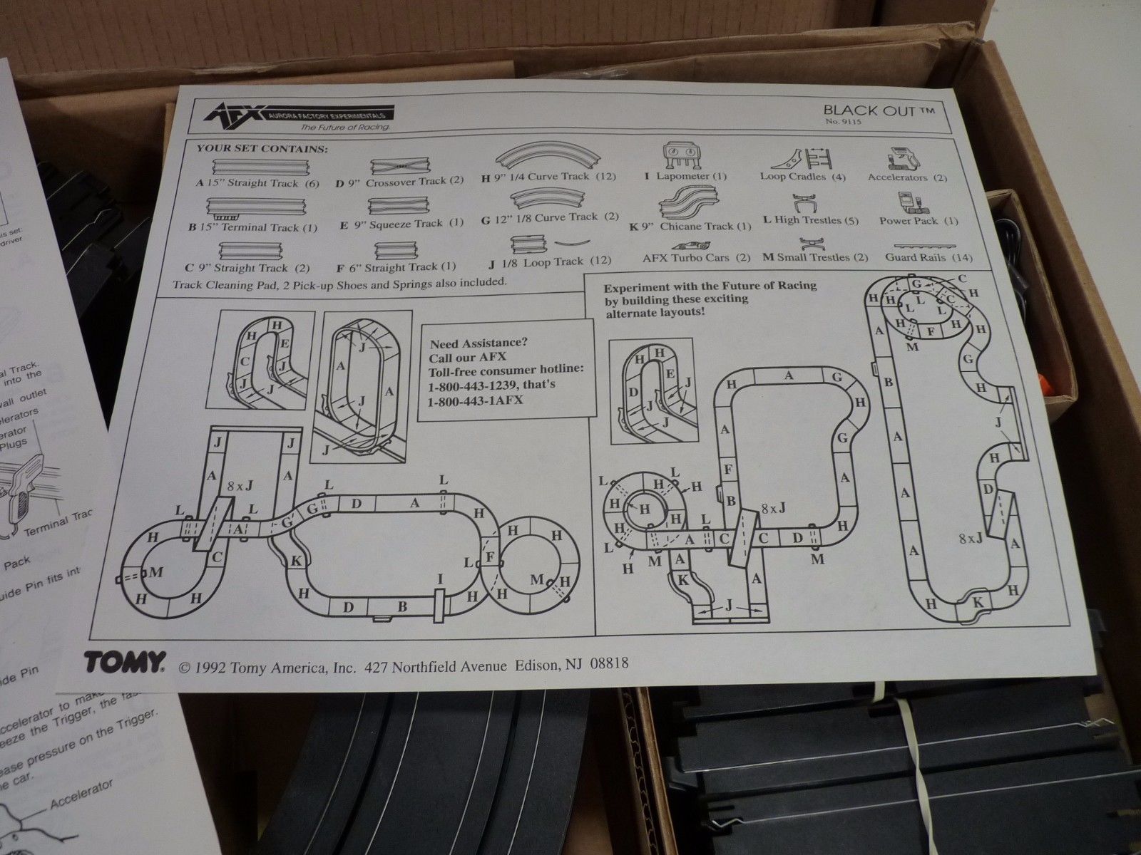 AFX/Tomy 9115M Black Out Race Set - A Rare Collectible for Racing Enthusiasts