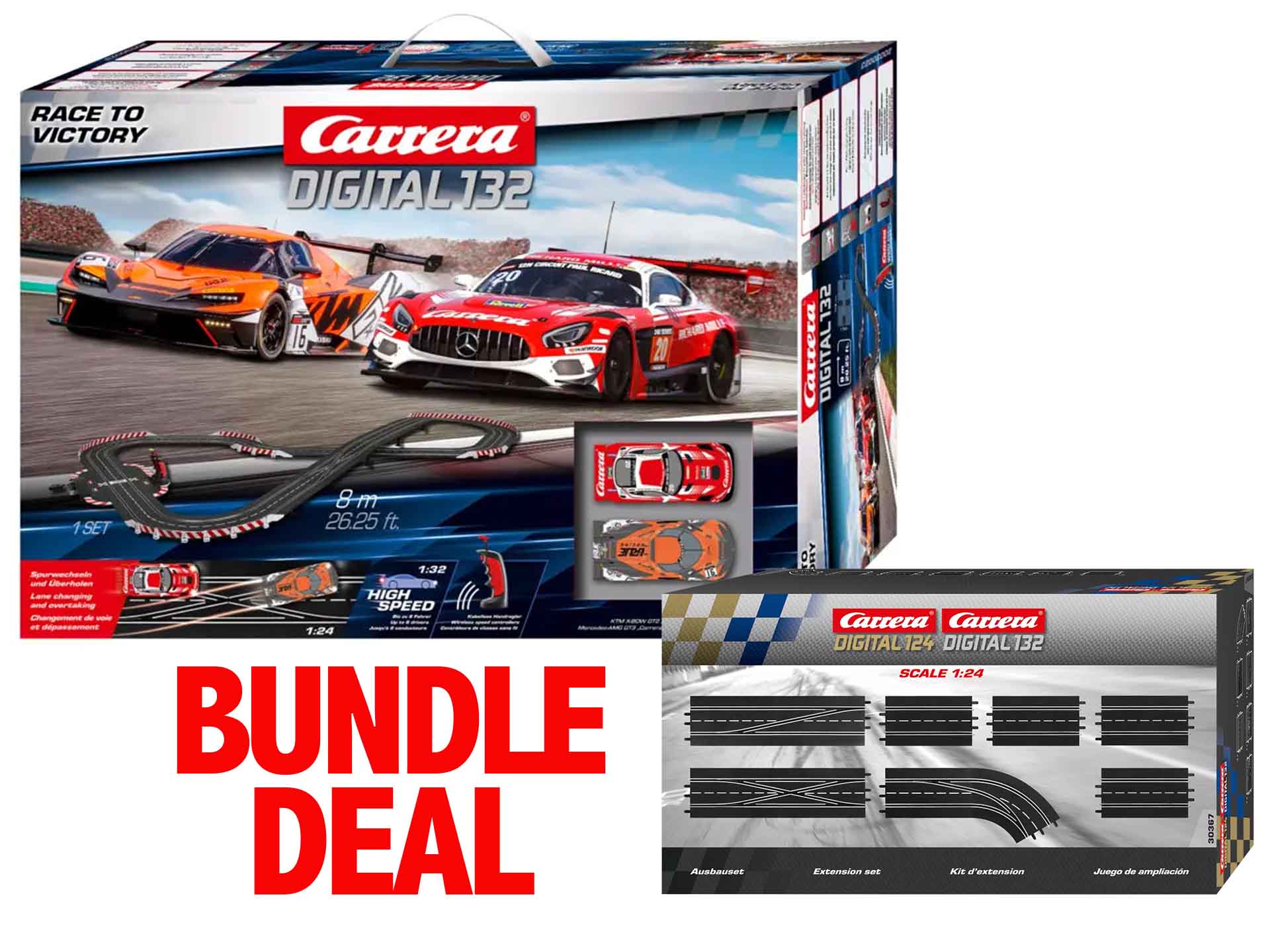 Carrera Digital Race to Victory Digital Offset Figure 8 Layout Set - 20030023