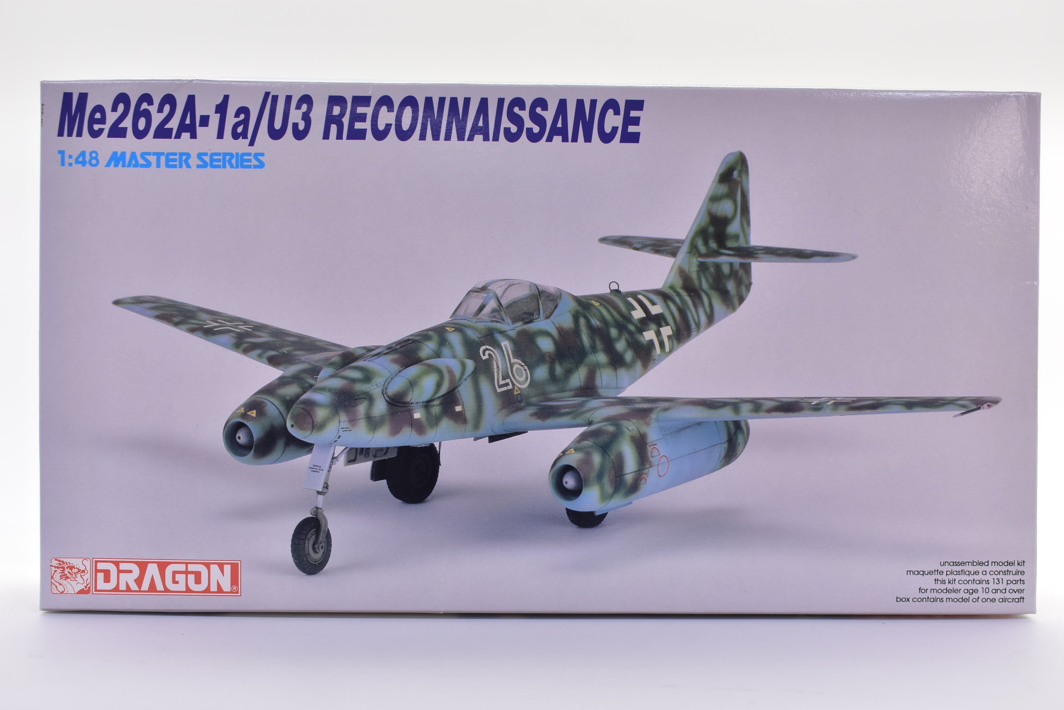 Me262A-1a/U3 Reconnaissance Master Series 1/48 Scale - A Must-Have Model by Dragon DML!
