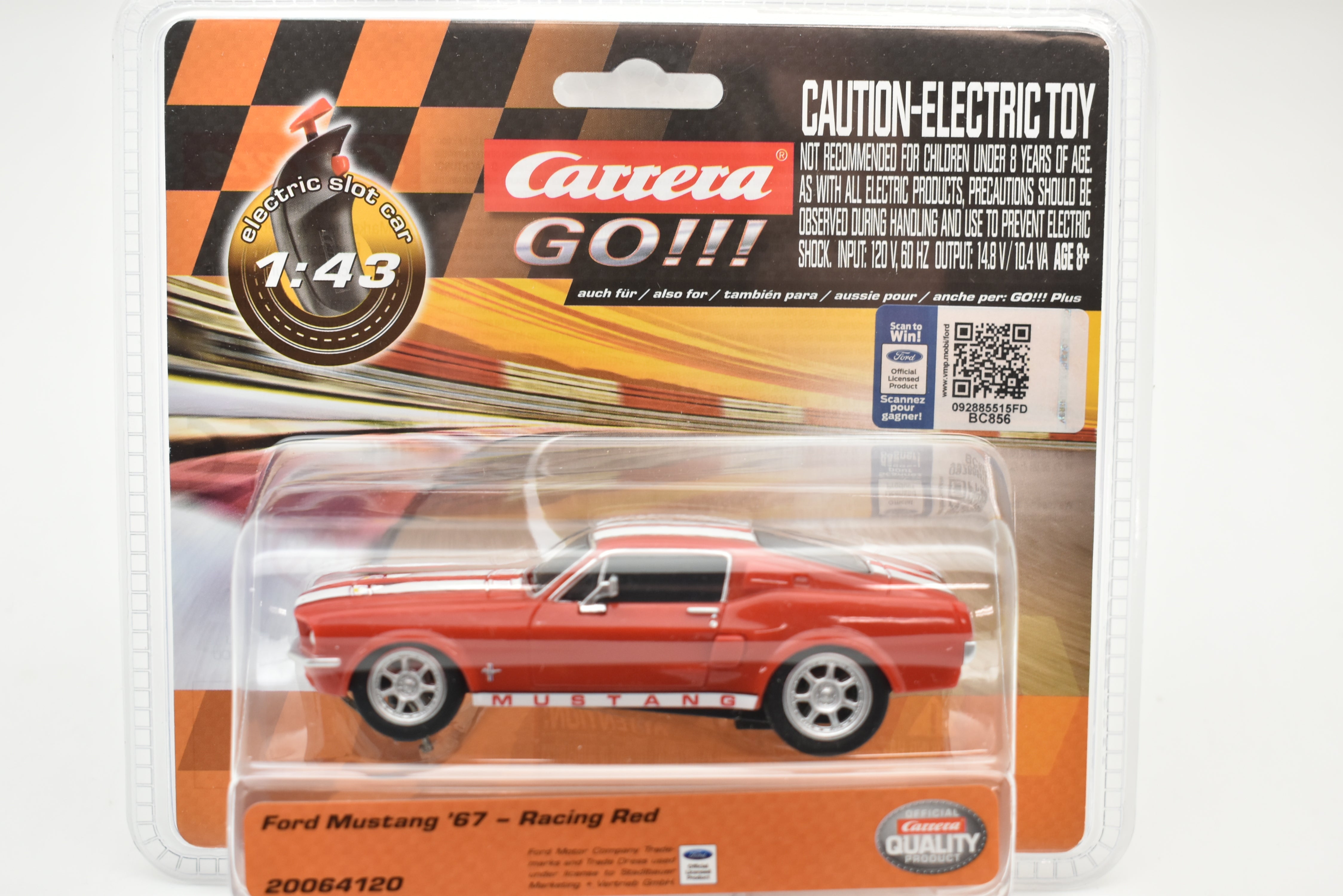 Ford Mustang ’67 Racing Red - Carrera Go: The Iconic Slot Car!