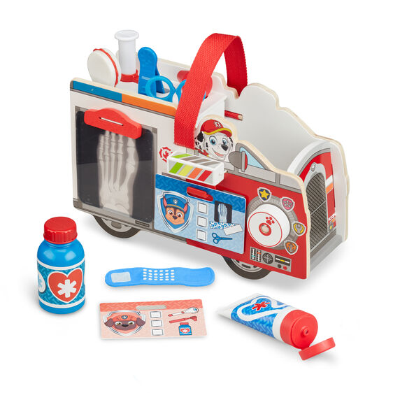 Paw Patrol Marshall's Wooden Rescue Caddy: Adventure-Packed First Aid Set | 33276 | Melissa & Doug