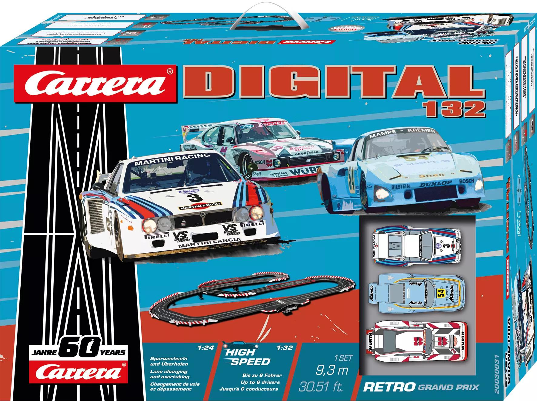 Carrera Digital 132 Retro Grand Prix Slot Car Racing Set - 20030031