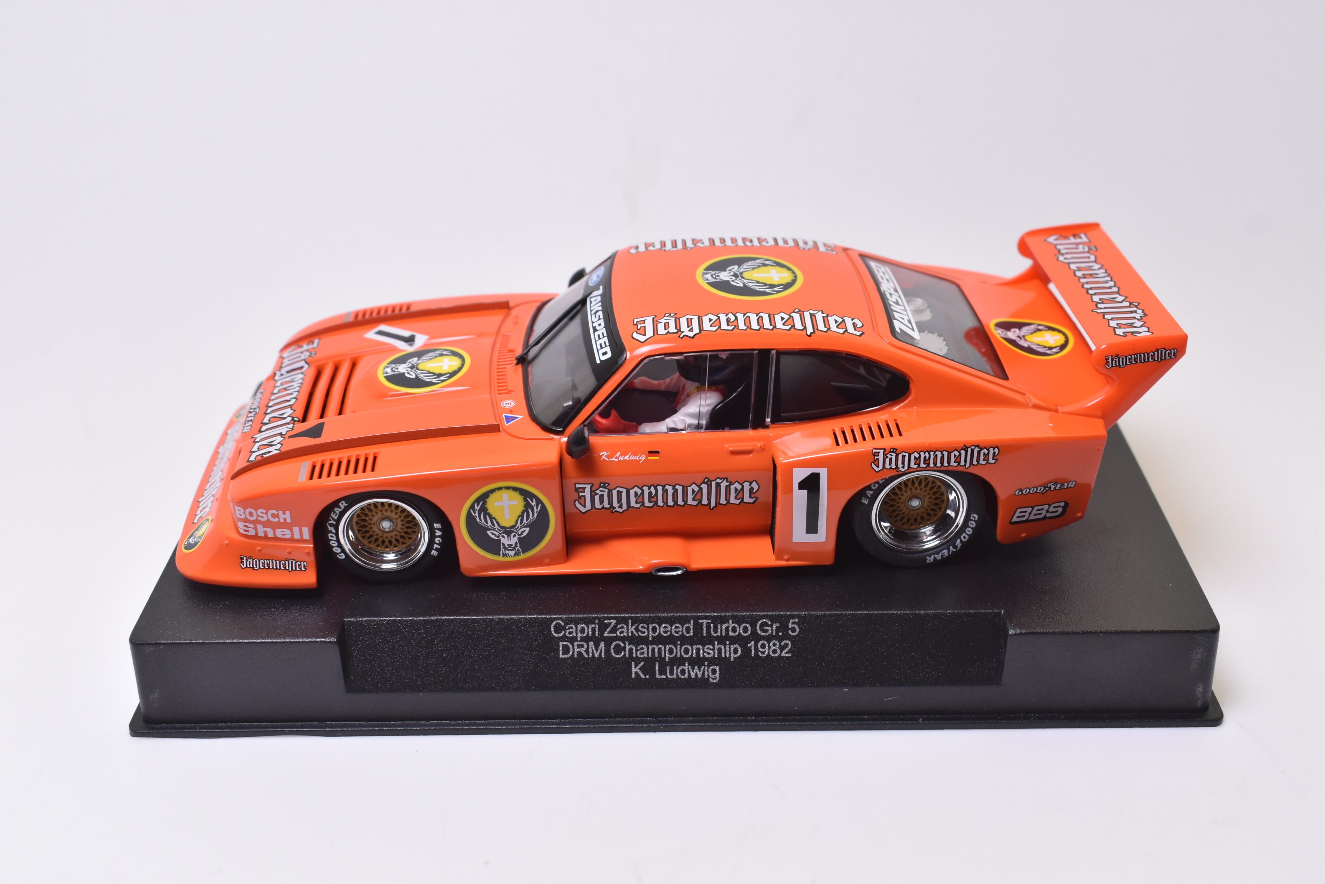 Thrilling Jaegermeister Capri Zakspeed Gr.5 DRM 1982 1:32 Slot Car - SW29 Sideways