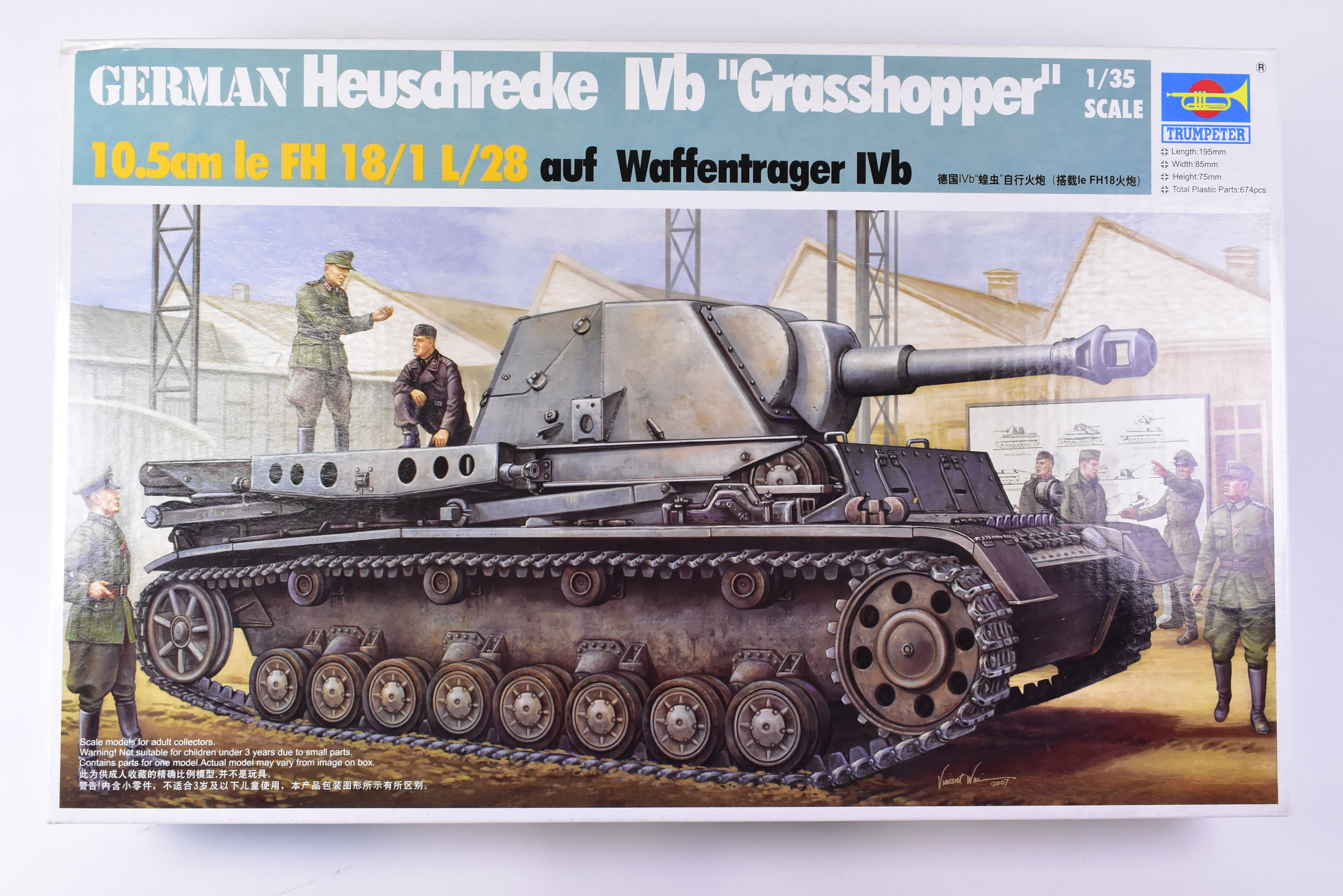 Second Chance German Heusdnredke IVB 'GrassHopper' 1:35 Trumpeter Model Kits - An Unbeatable Deal!