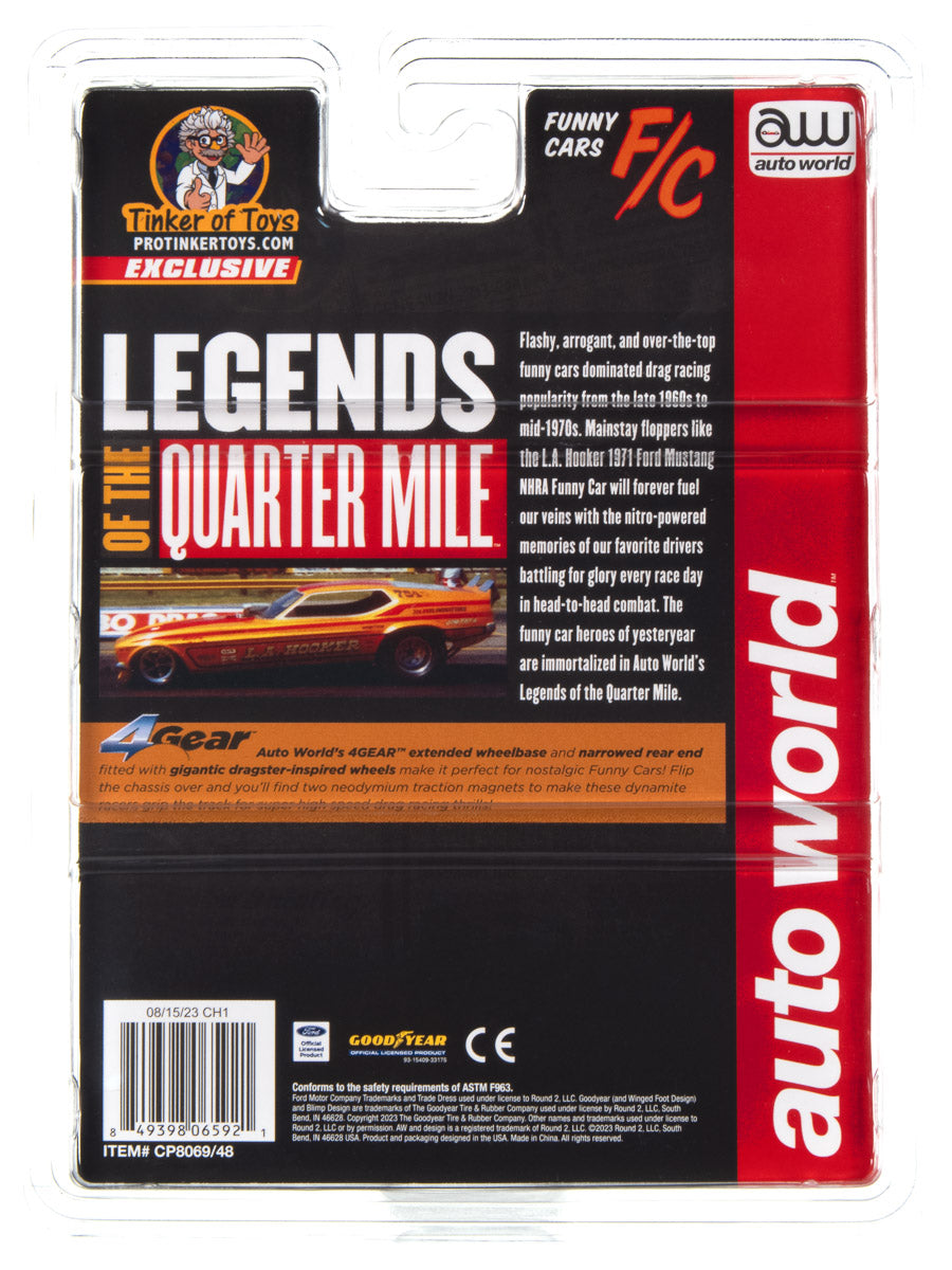 Exclusive L.A. Hooker 1971 Ford Mustang Funny Car by Auto World - CP8069