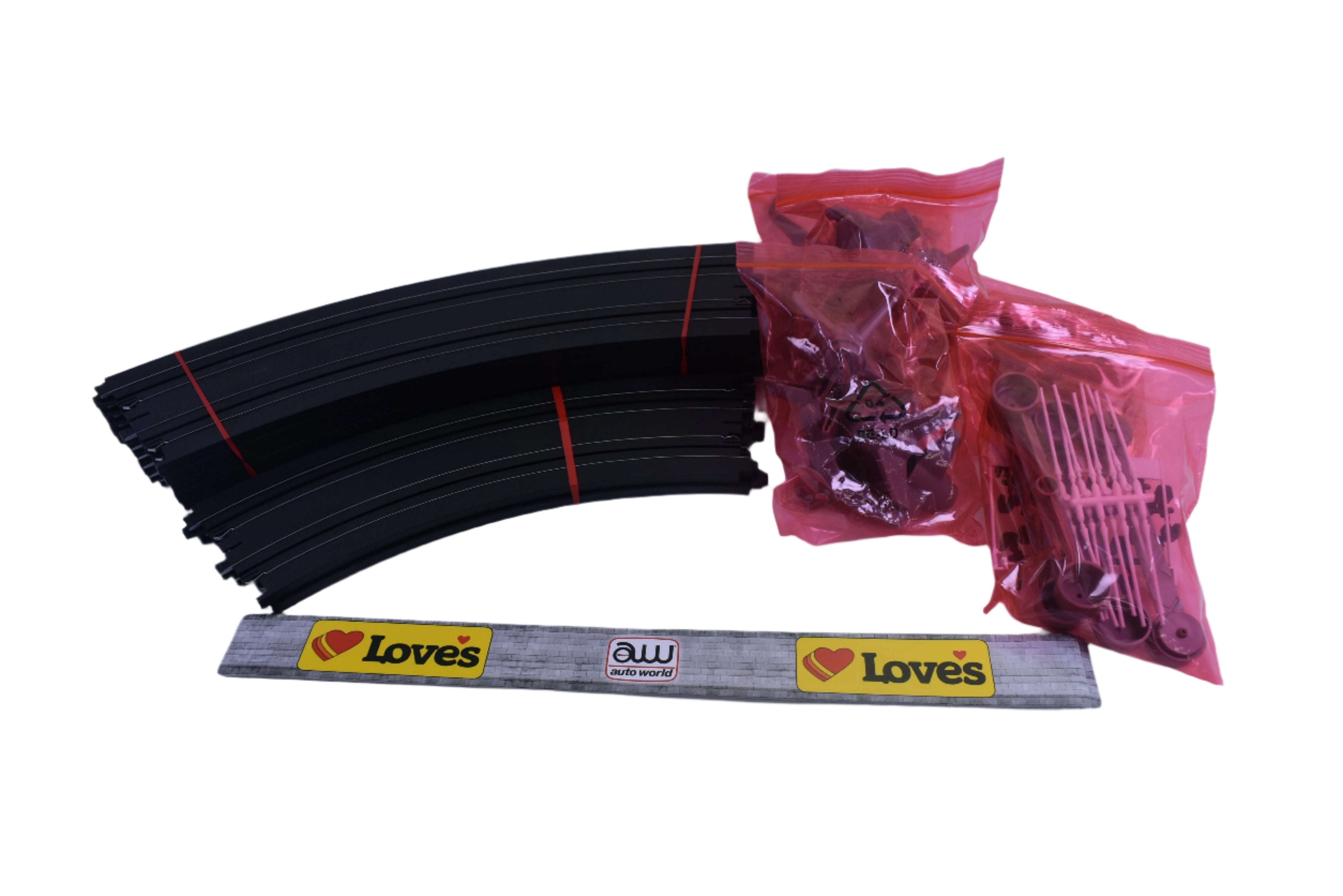 Auto World Traxessories Radius Banked Curve Track Pack Set - TRX00201