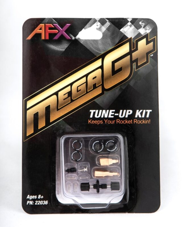 AFX/Racemasters Mega G+ Tune Up Kit with FRT White-Lettered Tires | 22036