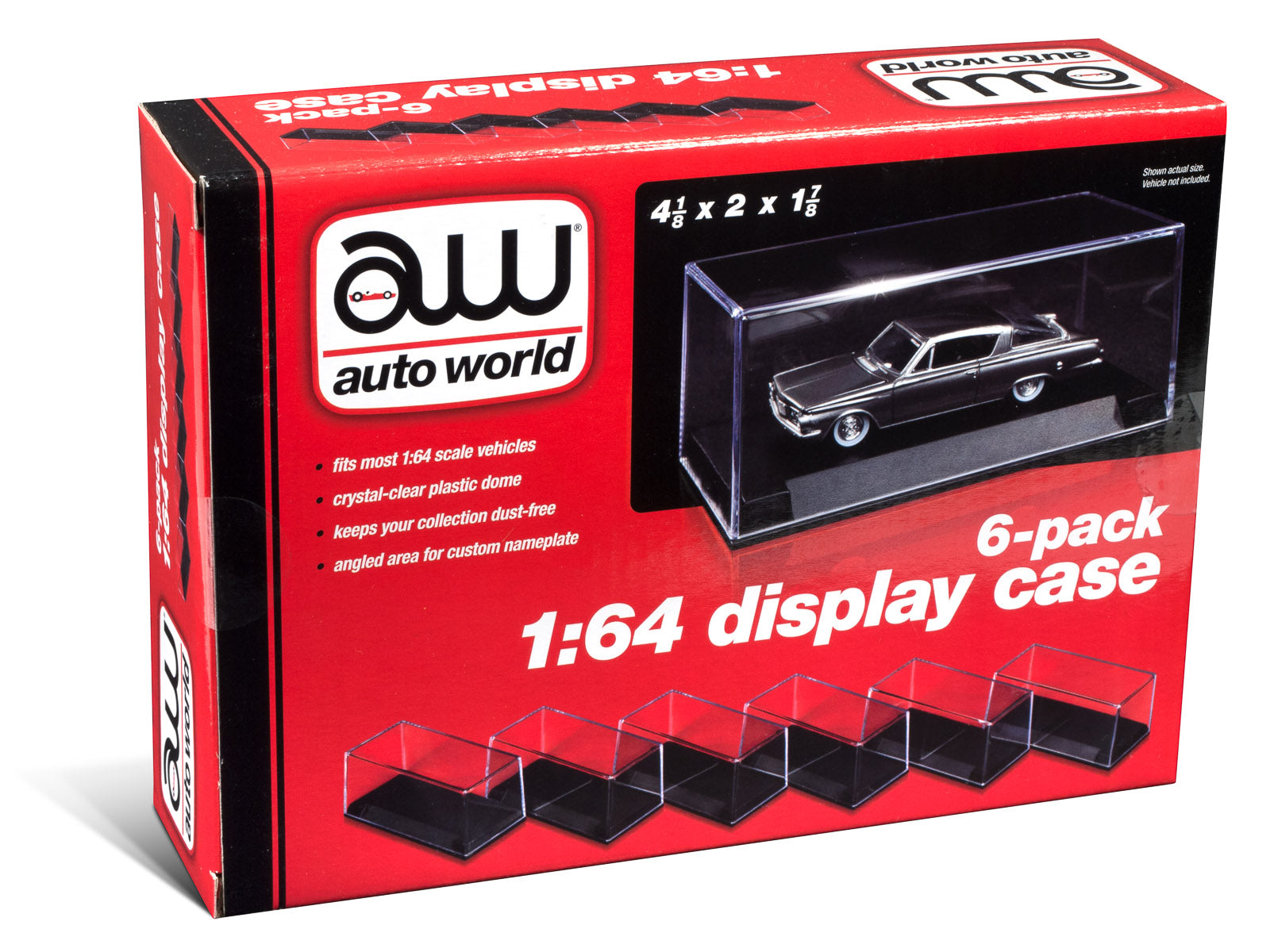 Auto World Display Case (6 Pack) | AWDC008 - Showcase Your Cars in Style!