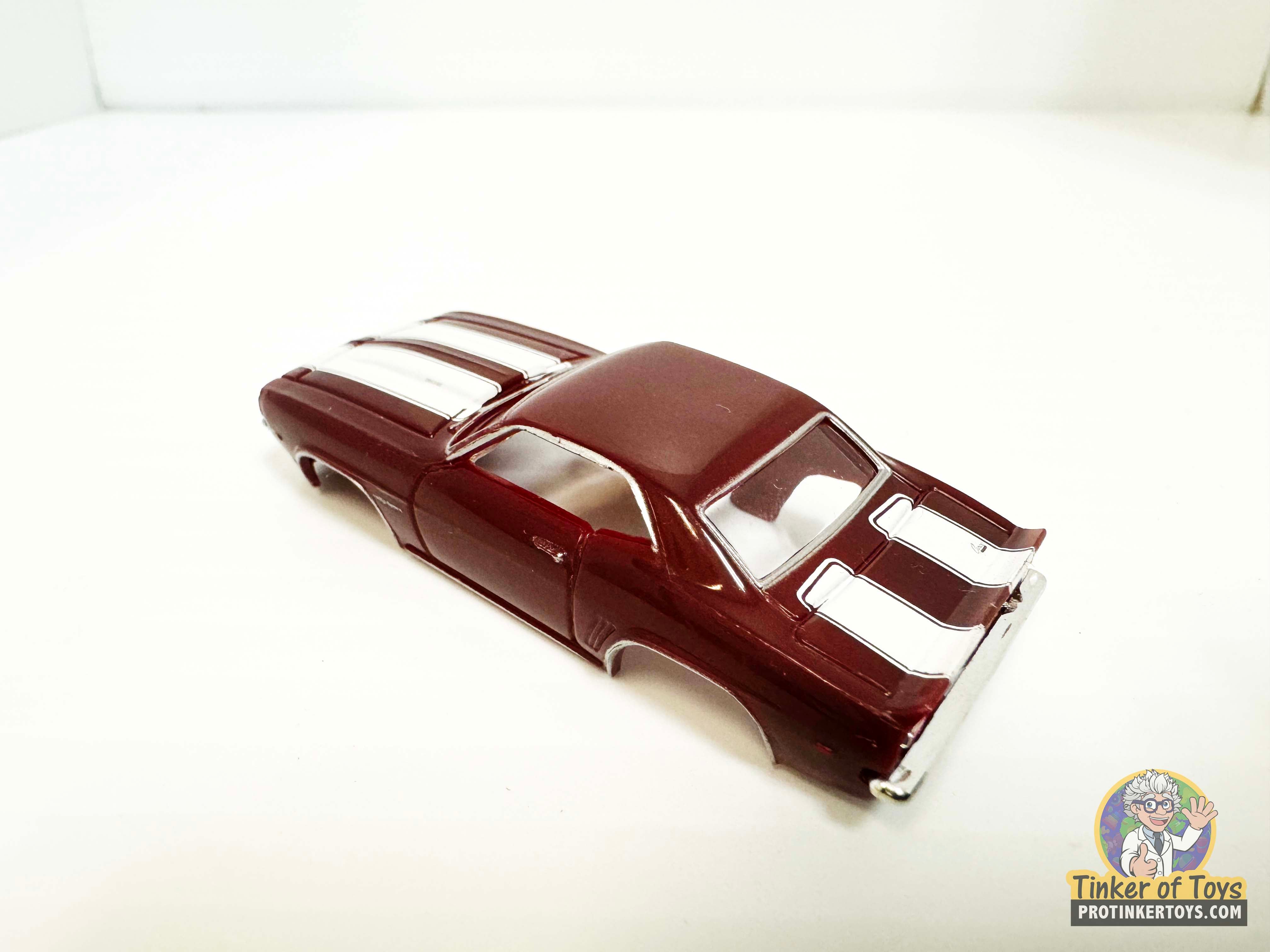 1969 Camaro Z/28 in Stunning Maroon with White Stripes - Model Motoring's Slot Car Gem | MM08051