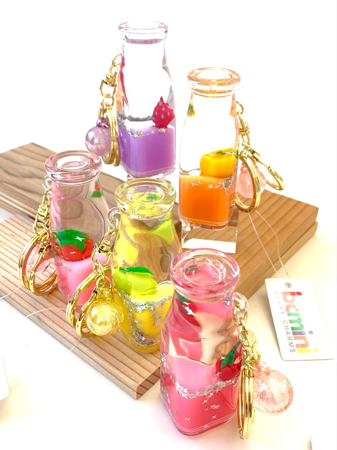 Adorable Fruit Bottle Floaty Key Charms - BC Mini 12071